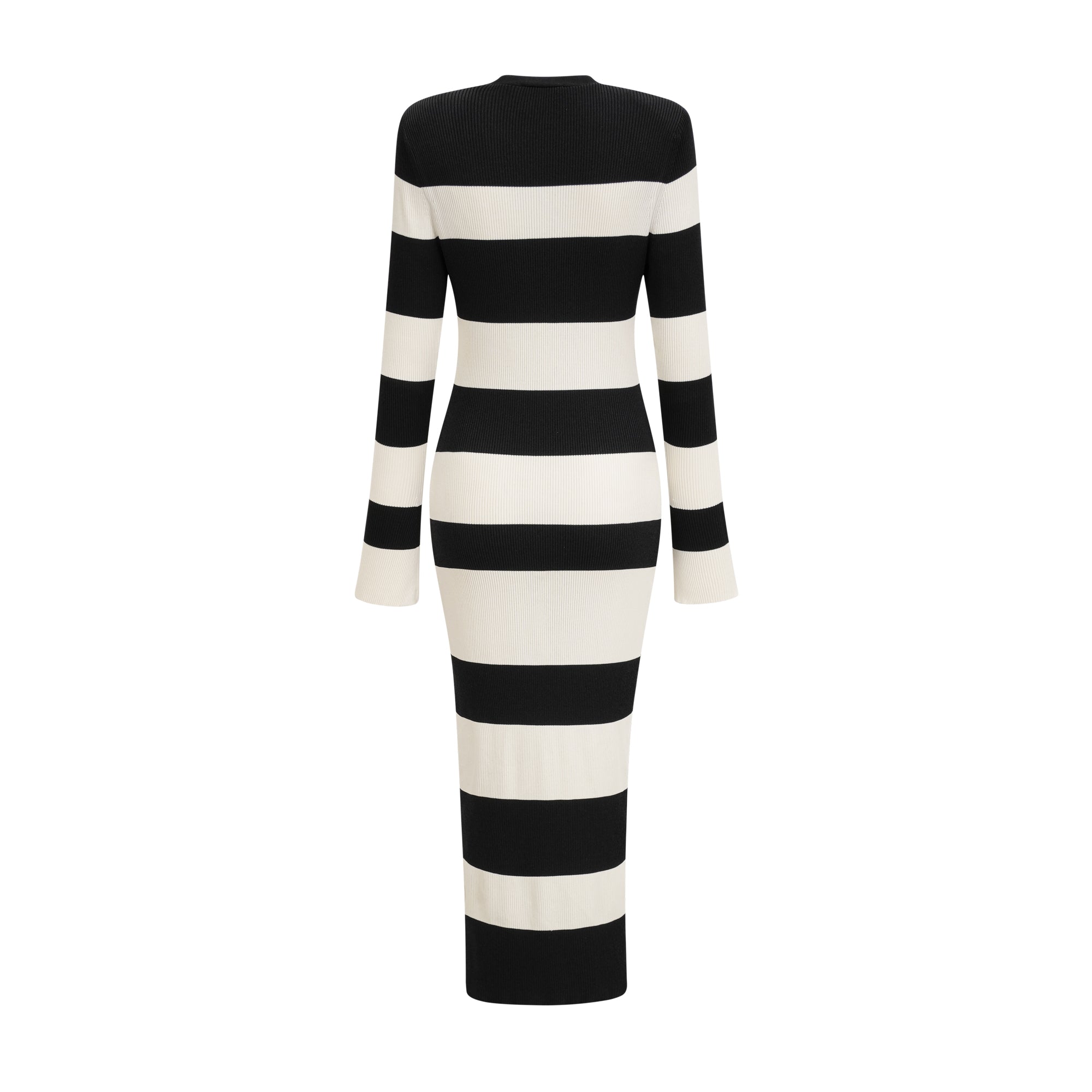 Fabienne striped long cardigan & dress matching set