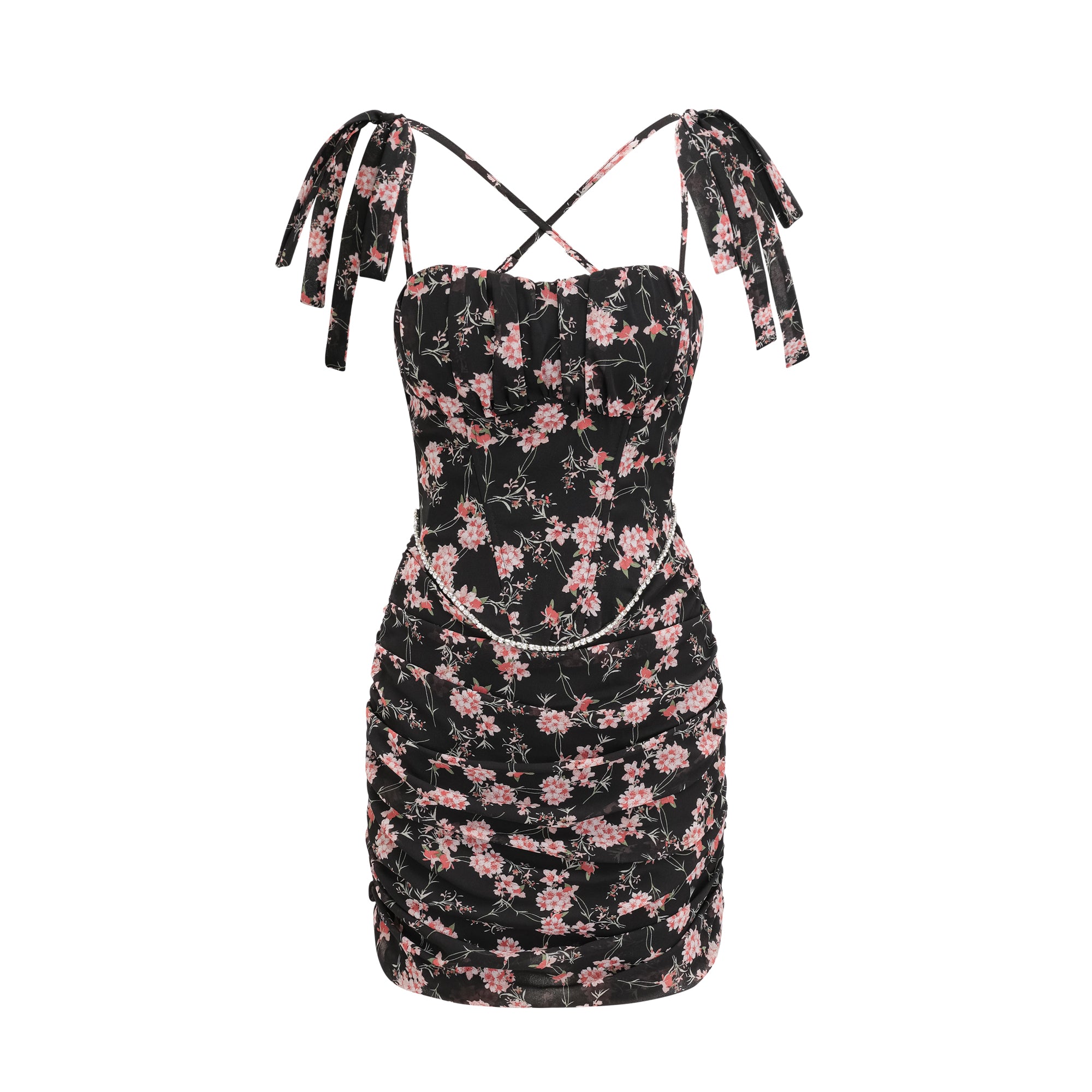 Minikleid „Isabeau“ mit Blumenprint 