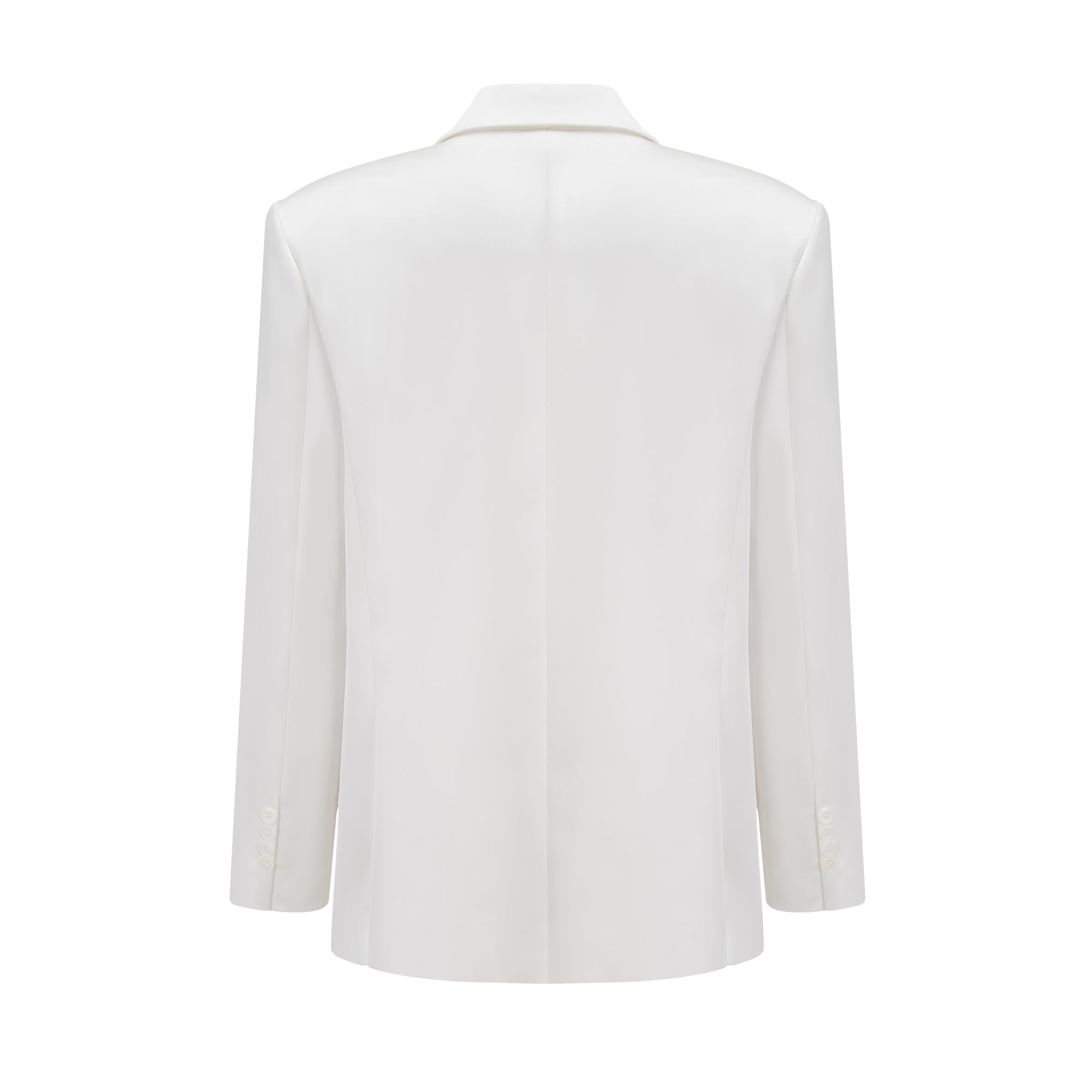 Fabienne white satin jacket