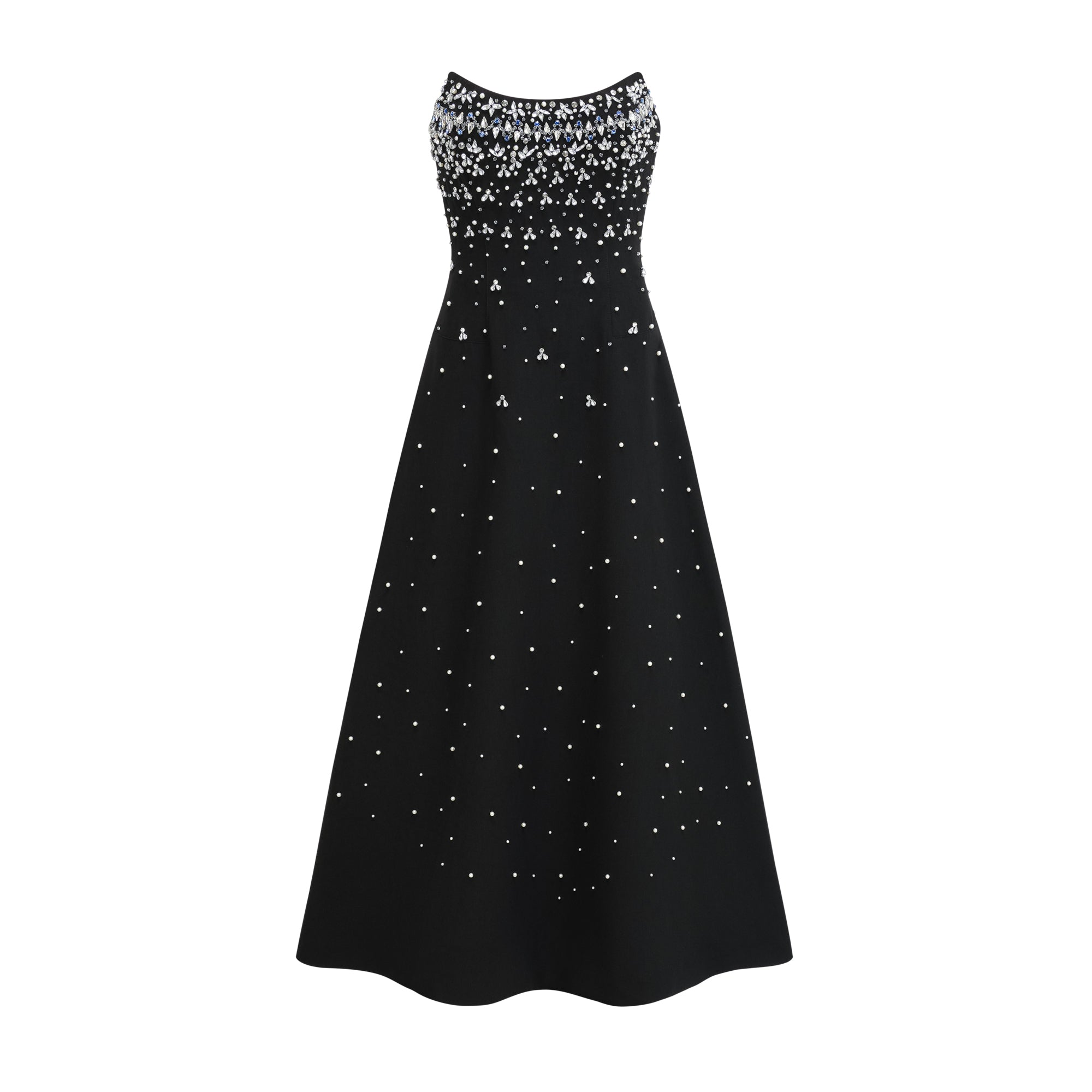 Melisande black embellished maxi dress