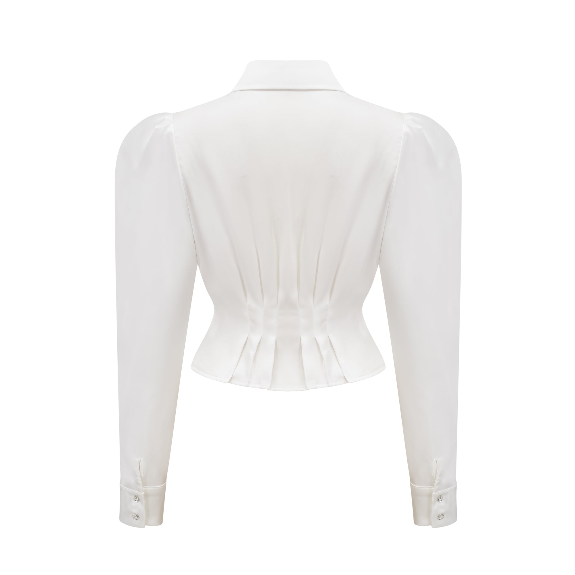 Andréa white ruffled trim shirt