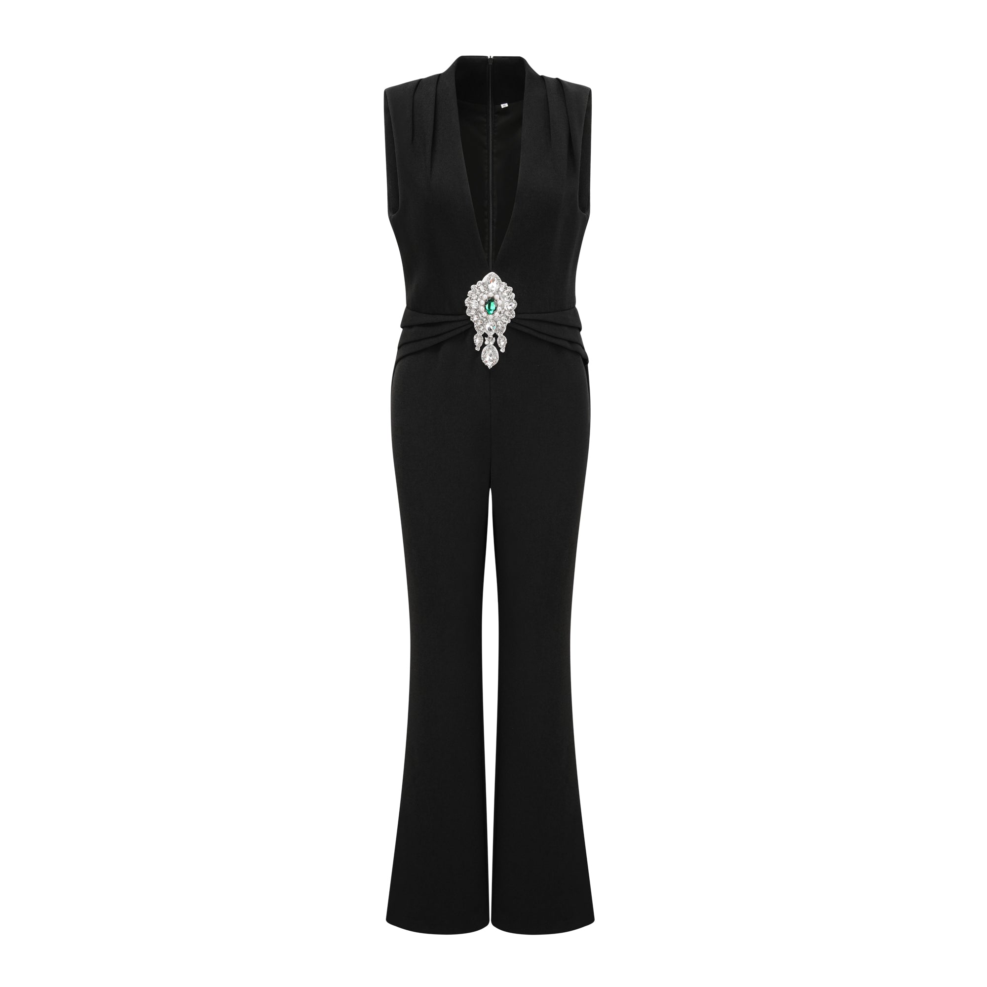 Roxane sleeveless flared jumpsuit