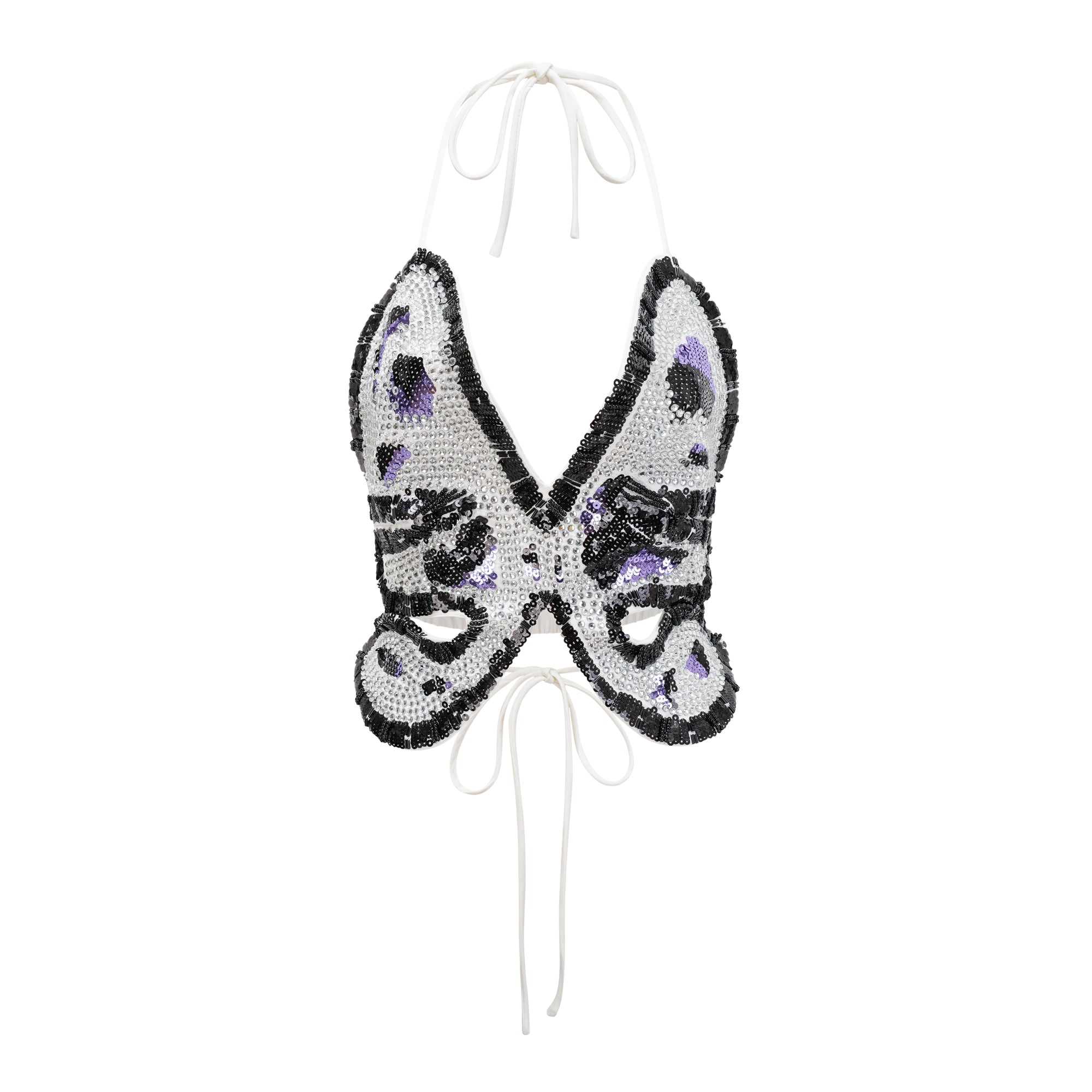 Vittoria embellished butterfly top