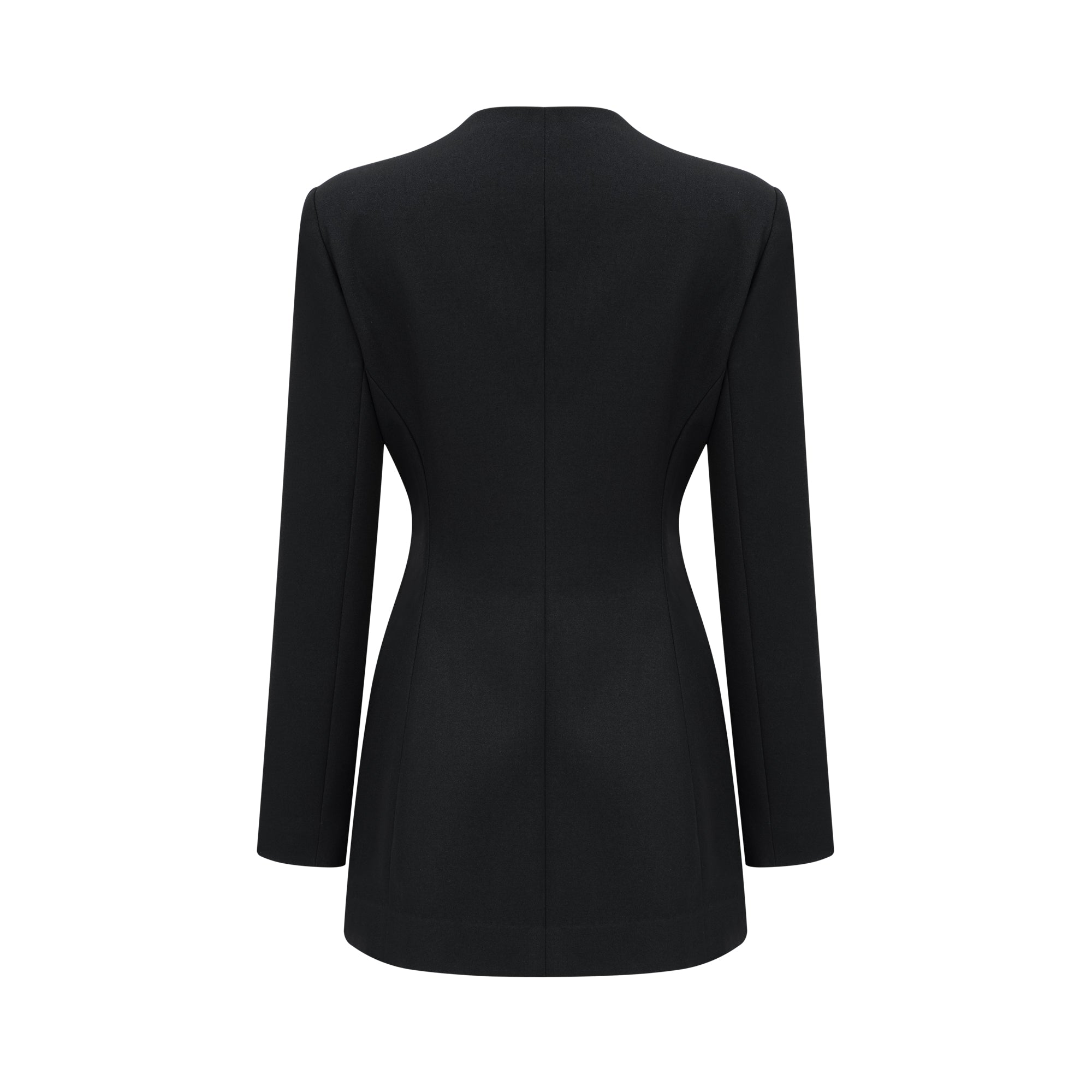 Lisette black jacket mini dress