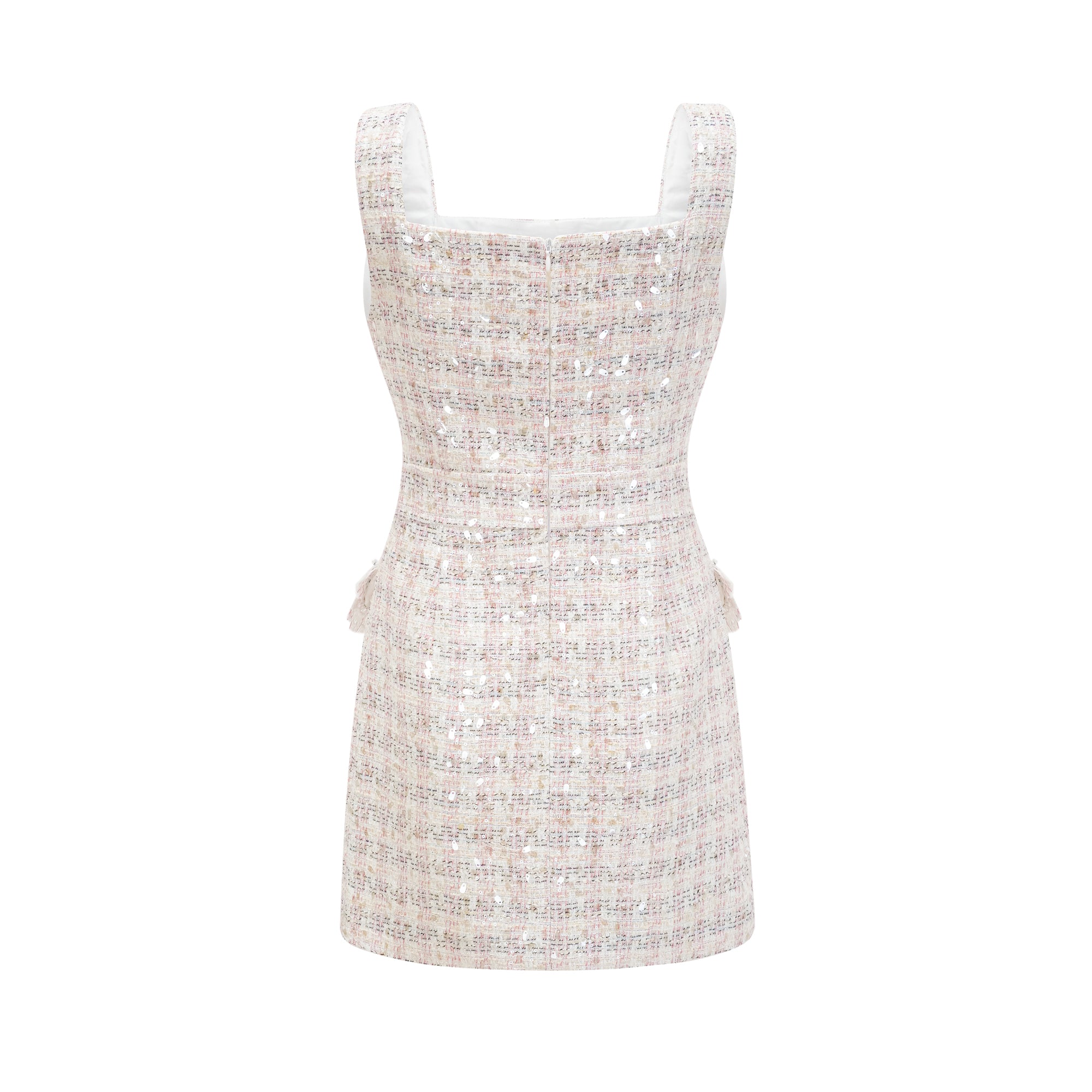 Stefania sequin-embellished tweed mini dress