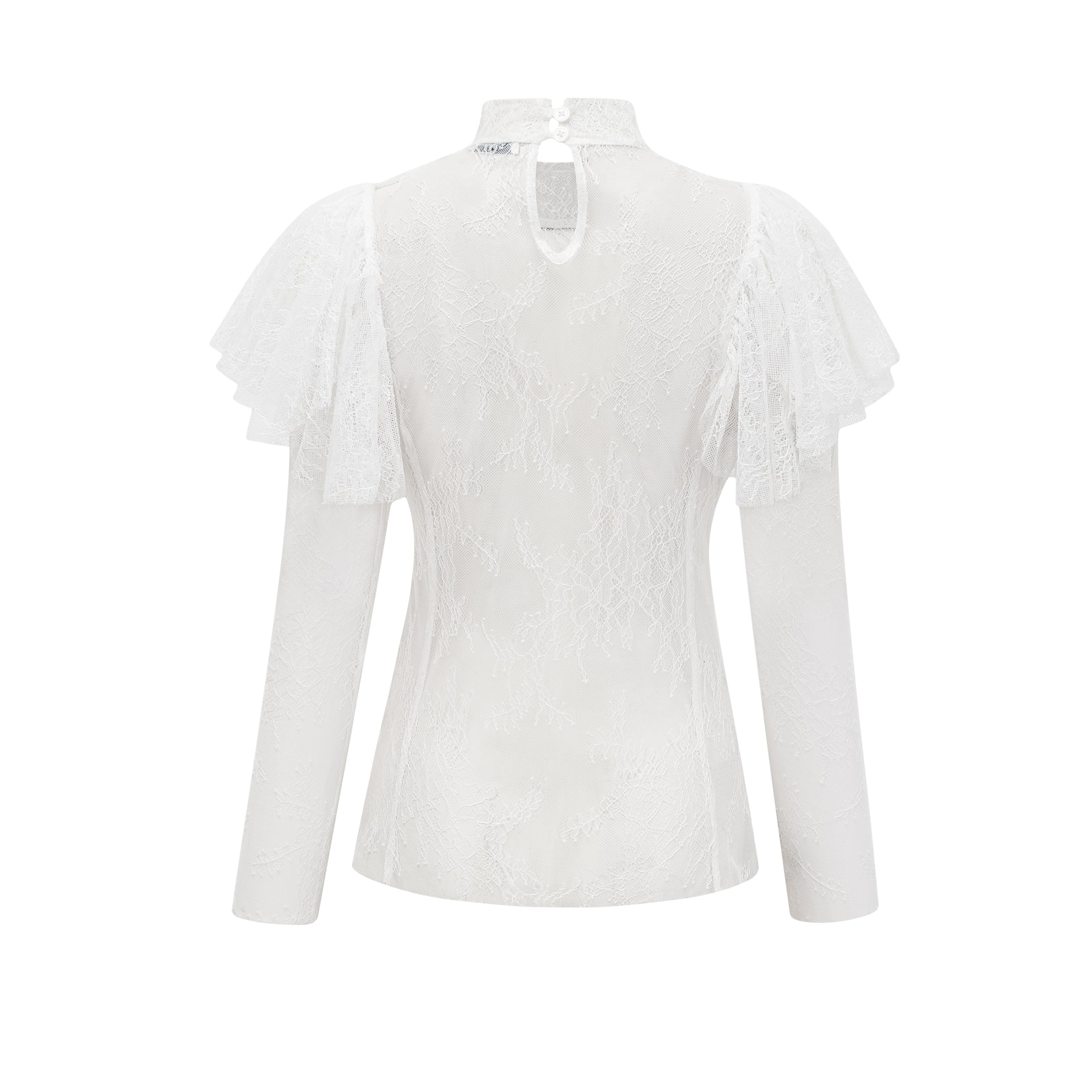 Cindy Top mit floralem Spitzendetail 