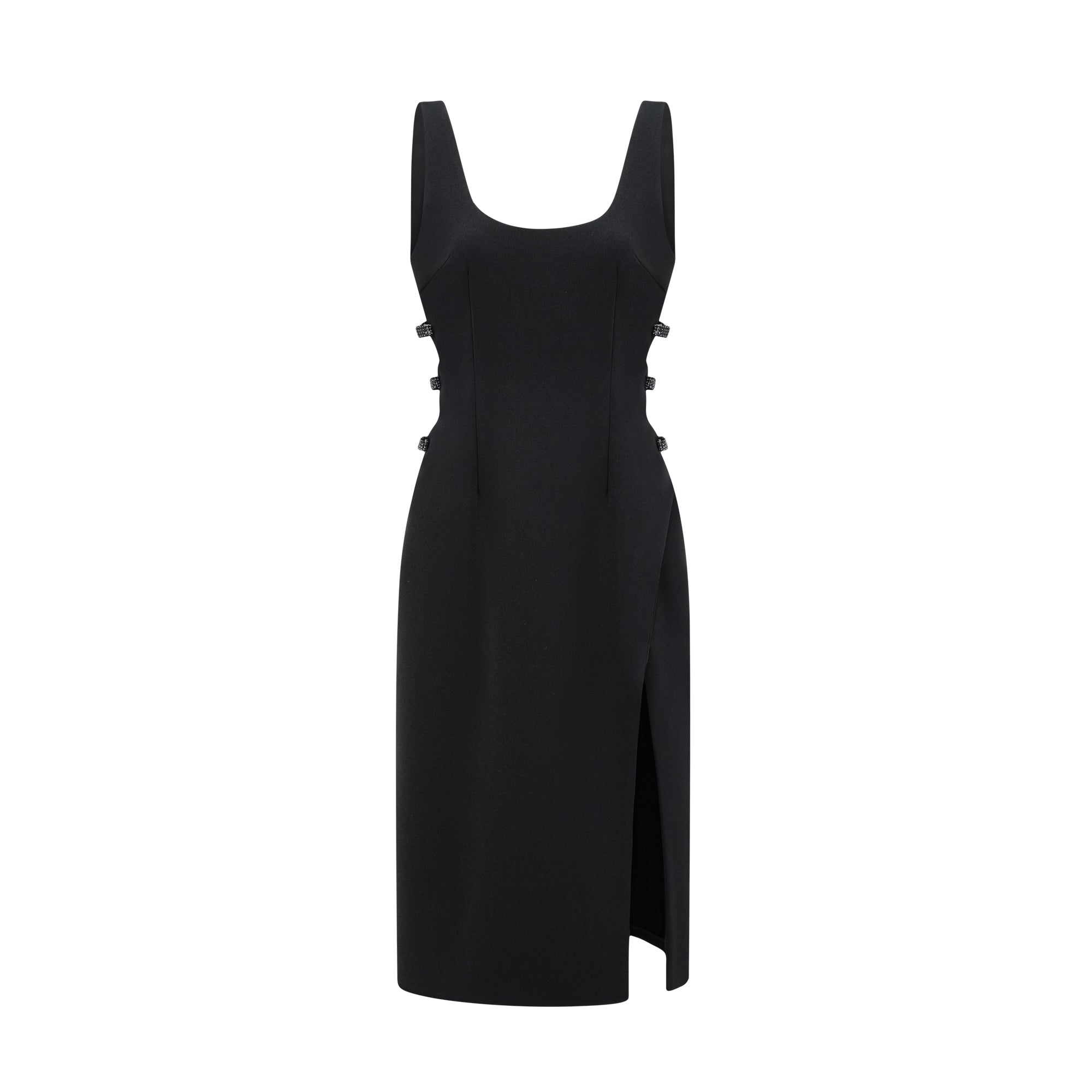 Abito midi cut-out Liane con dettaglio fiocco 