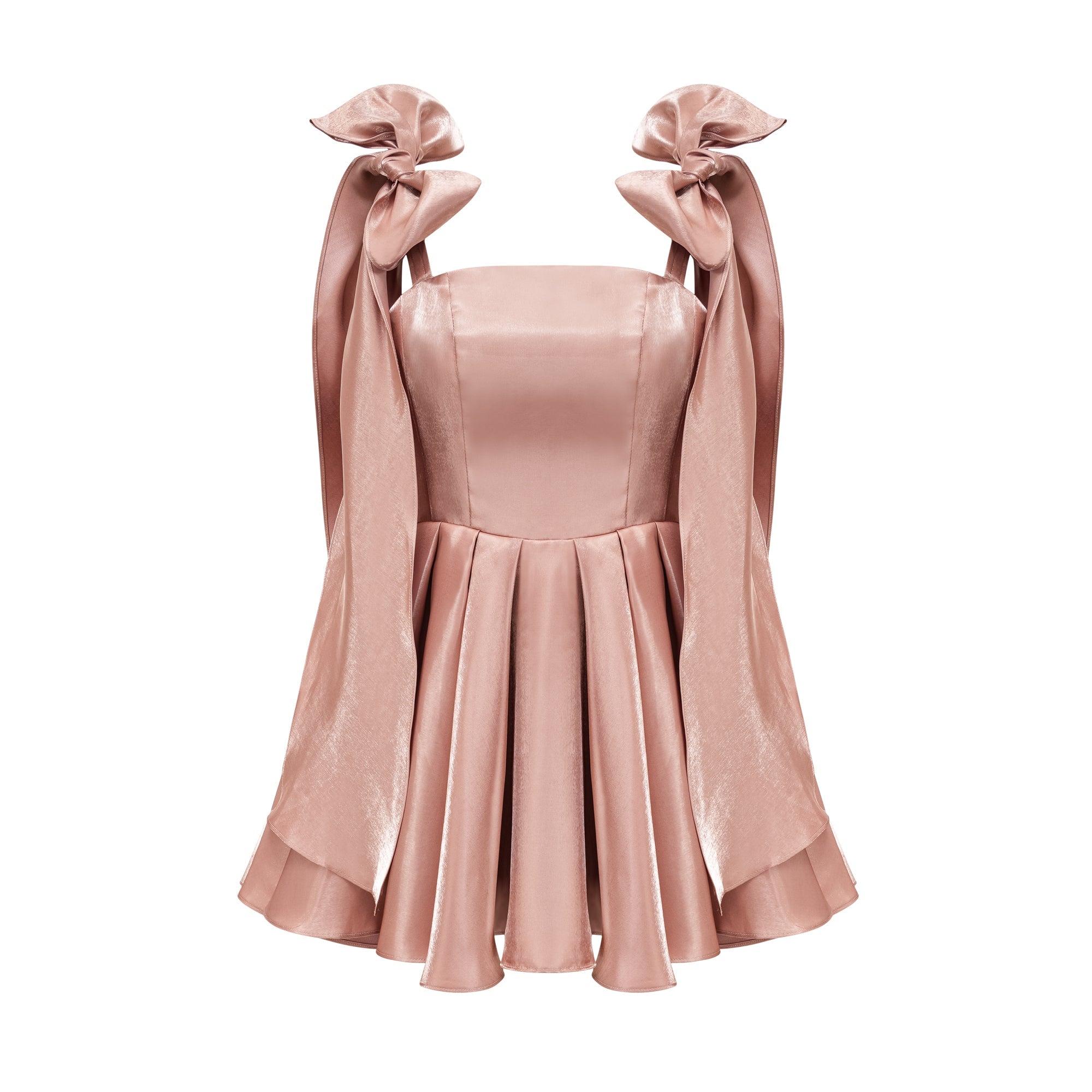 Catiana bow-detail flared dress