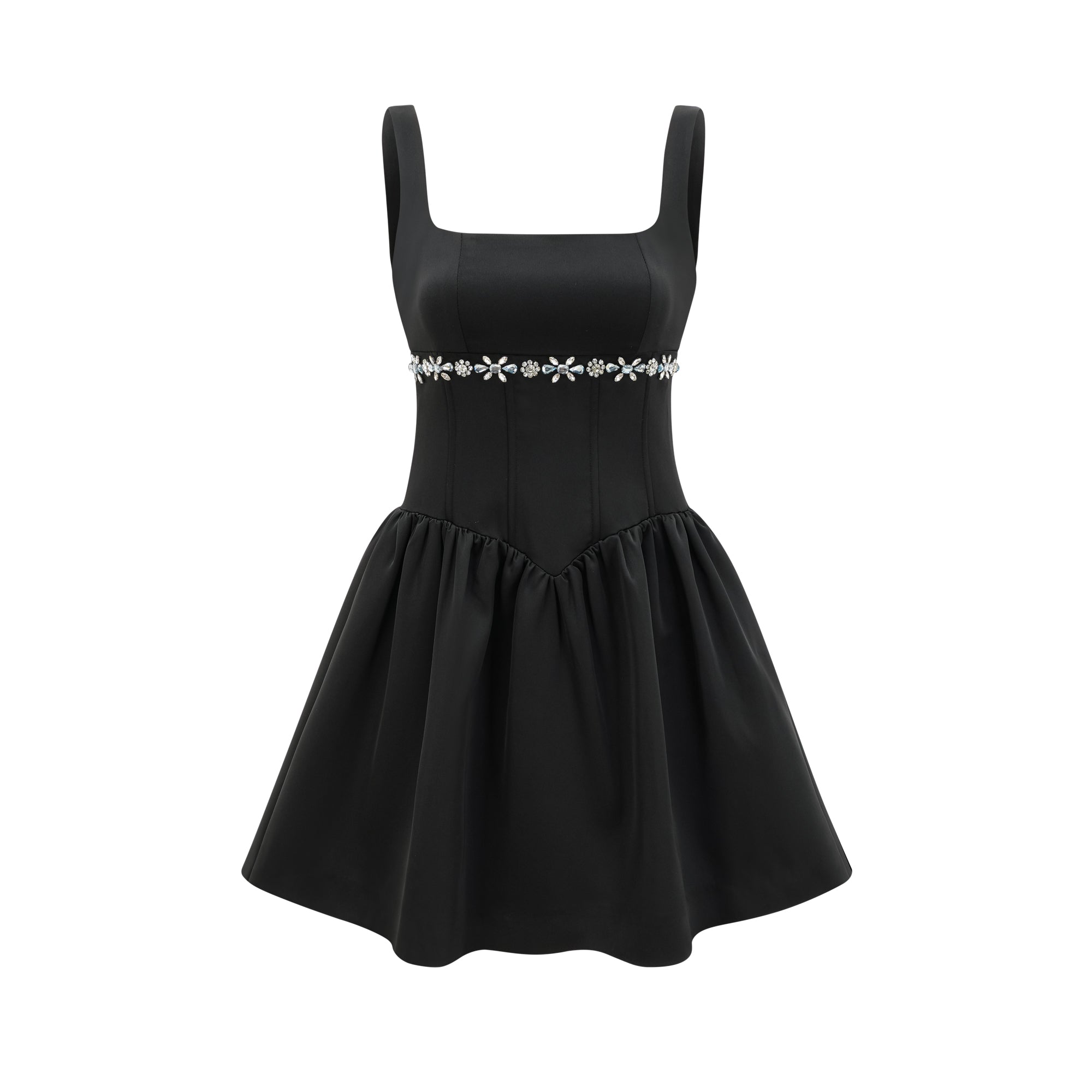 Delia embellished flared dress