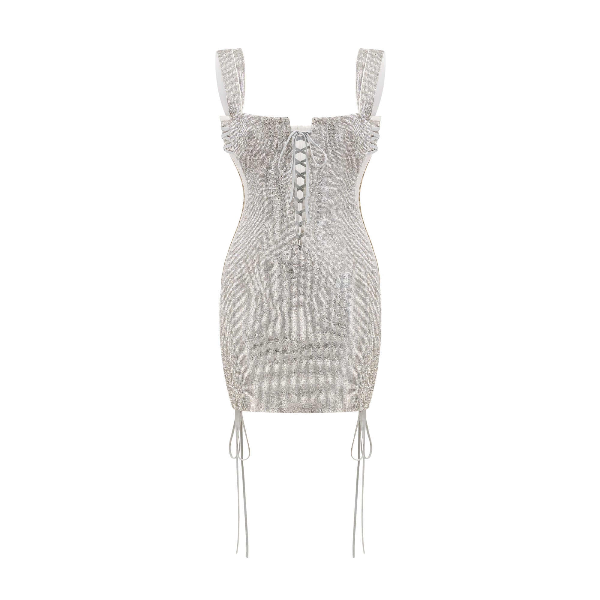 Fayette silver embellished dress