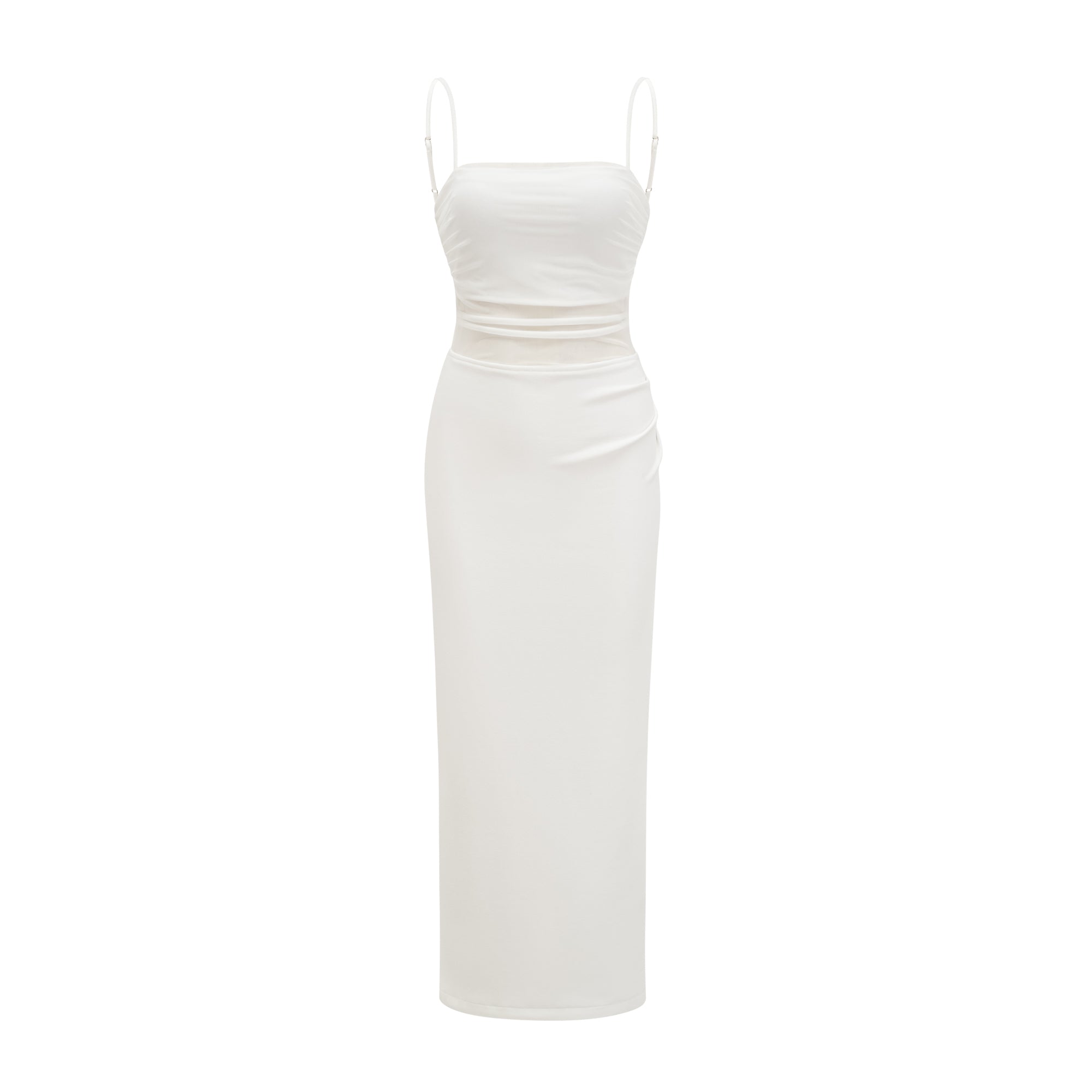 Hermine semi-sheer midi dress