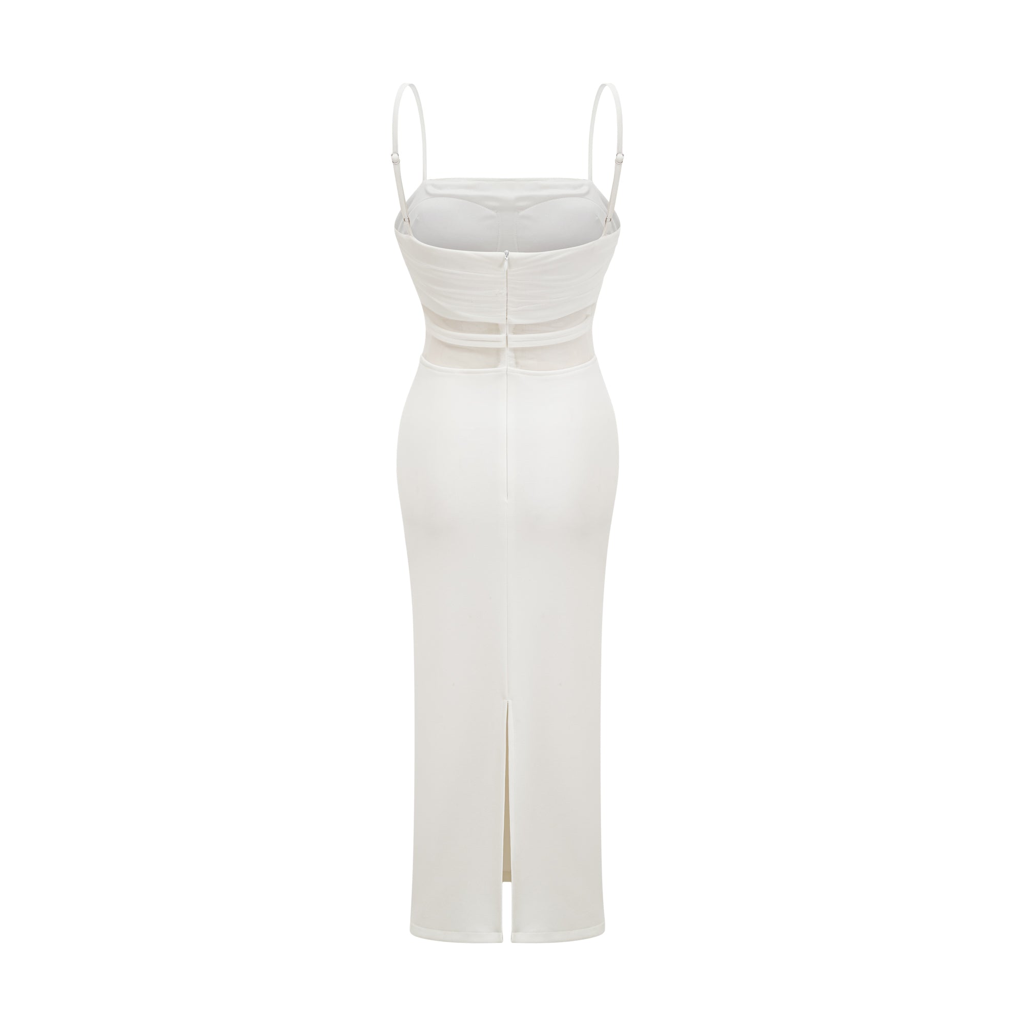 Hermine semi-sheer midi dress