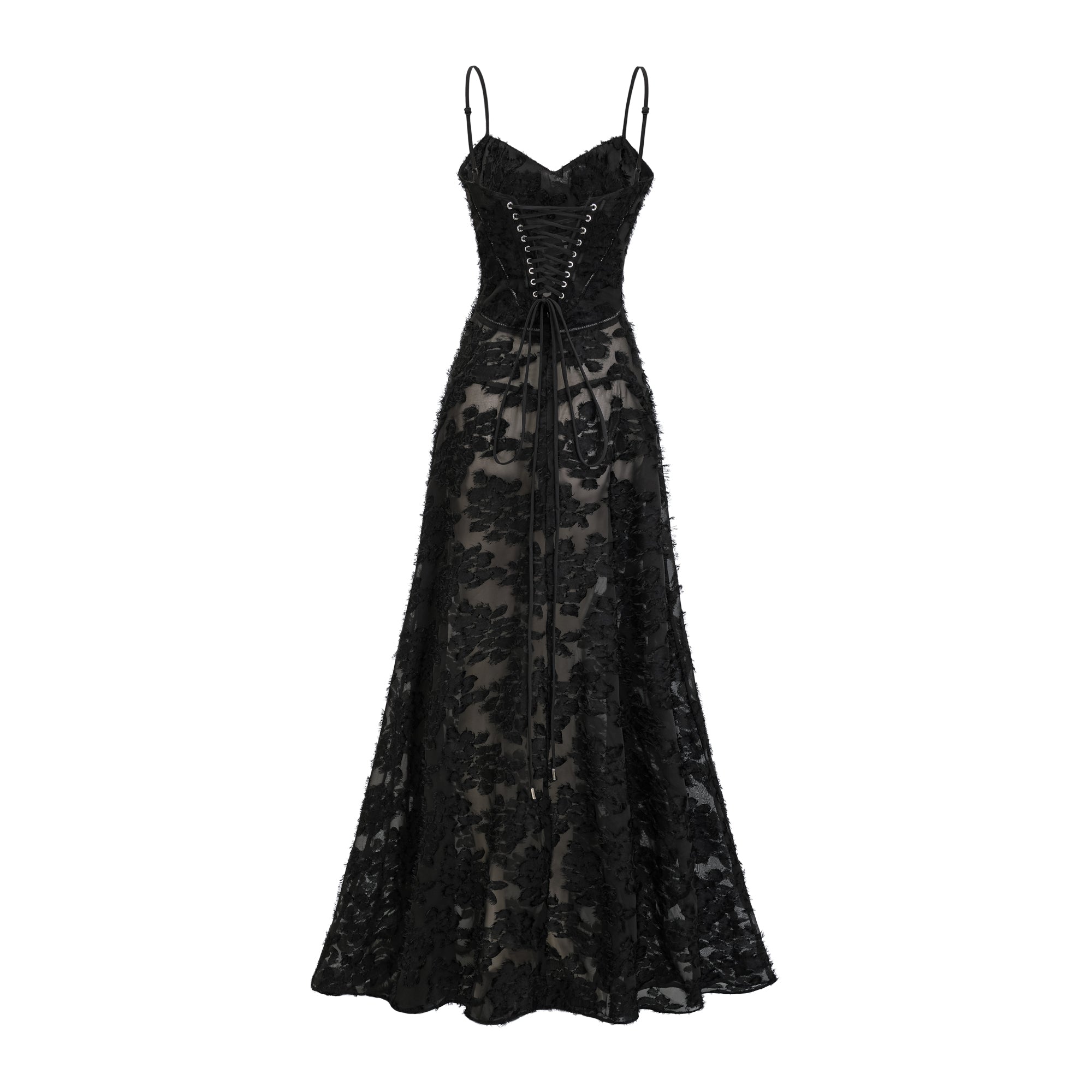 Emmelina floral lace maxi dress