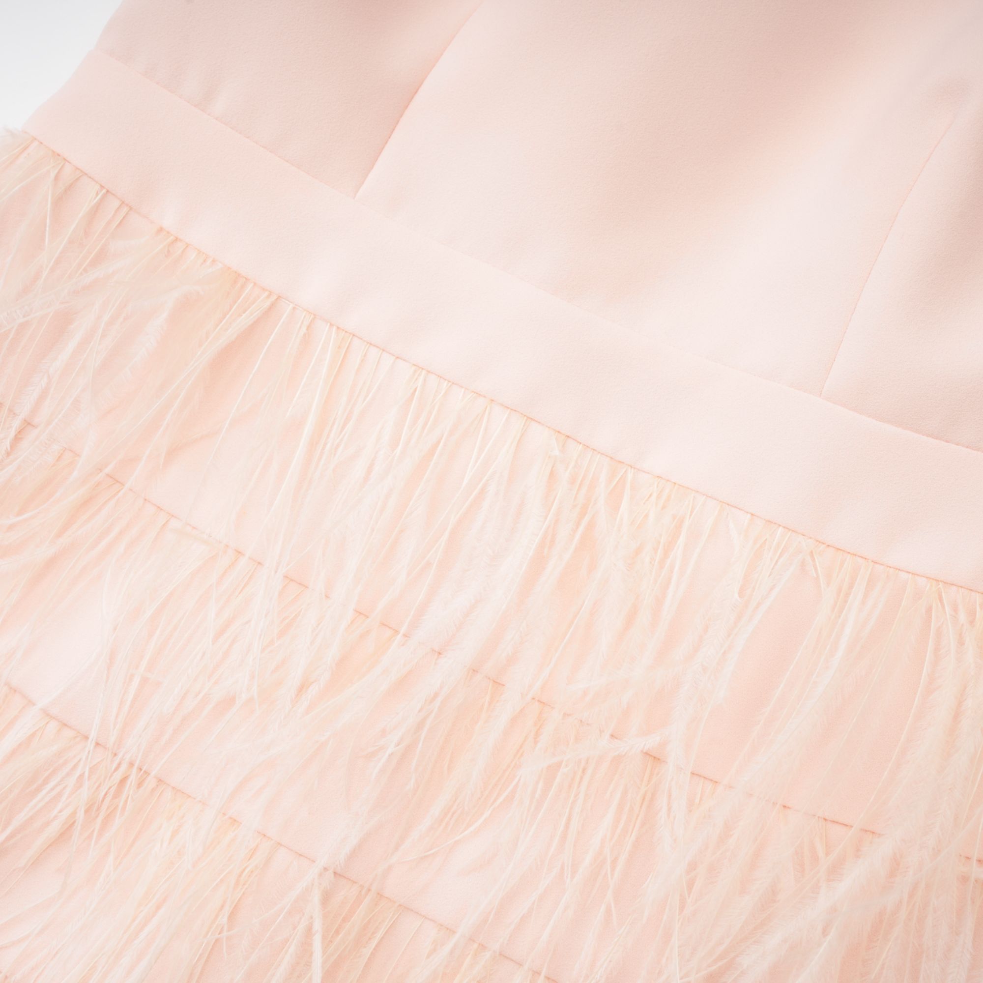 Katarina feather-detail tassel dress