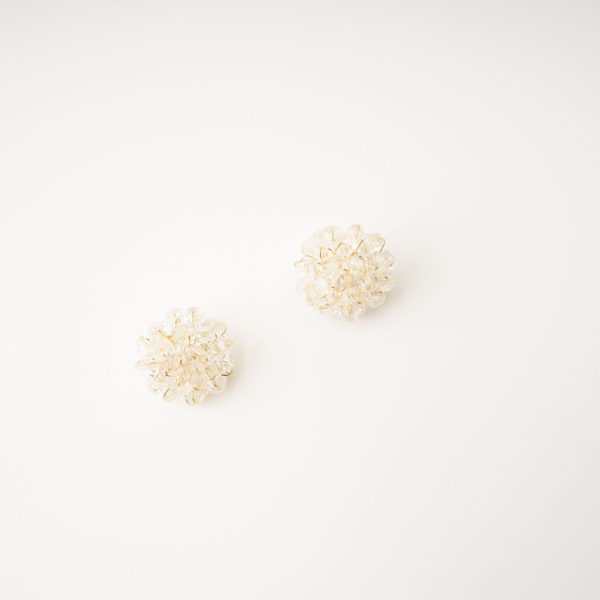 Cora beaded flower stud earrings