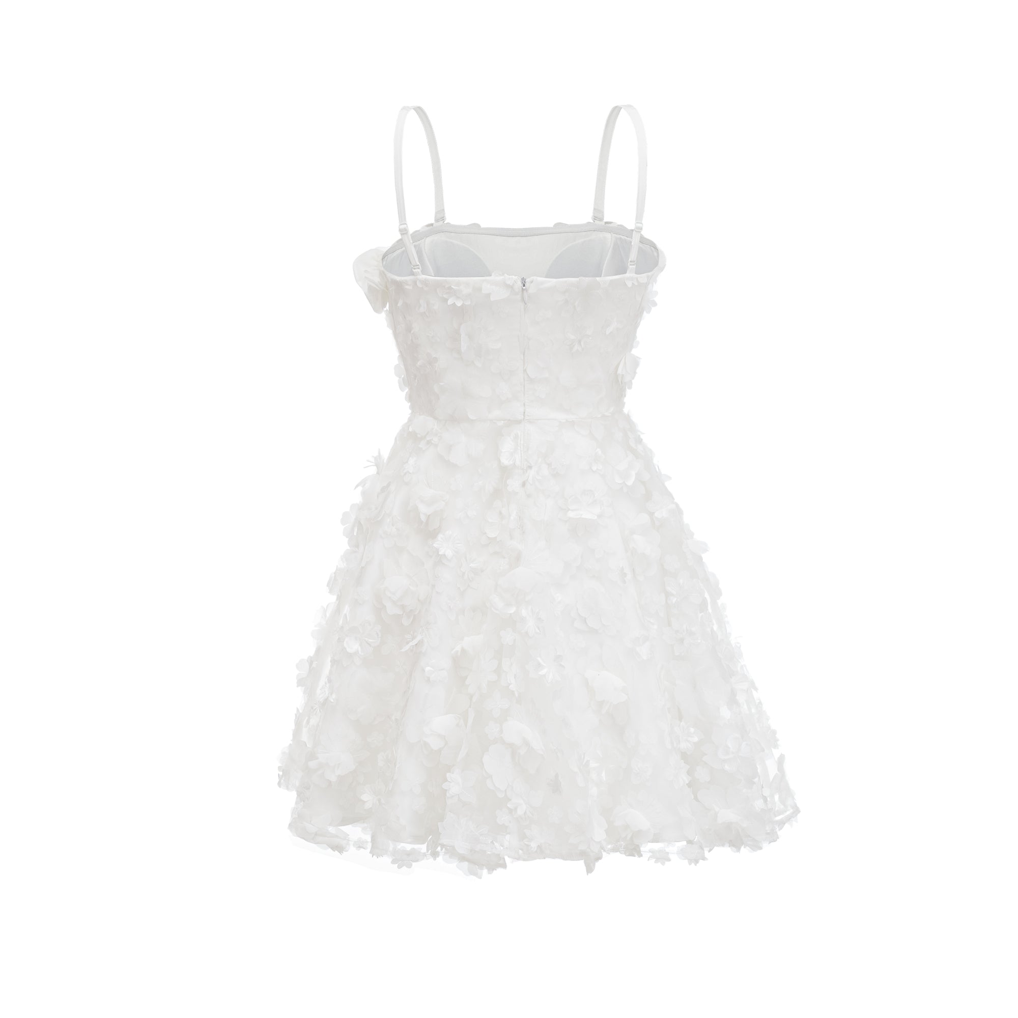 Apolline faux-flower mini dress