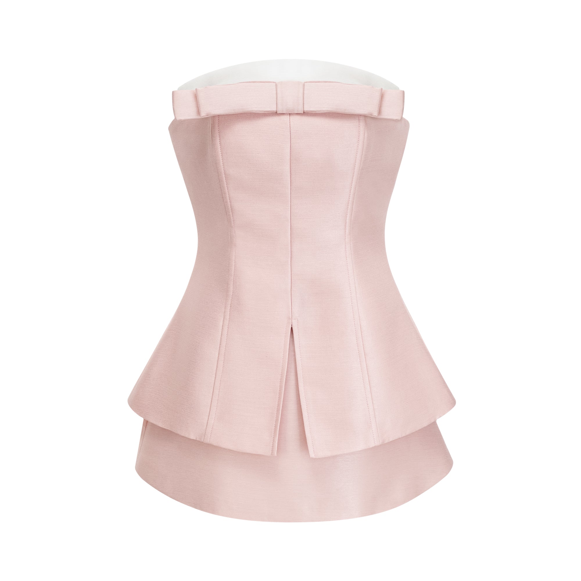 Élodie pink bowknot top & skirt matching set