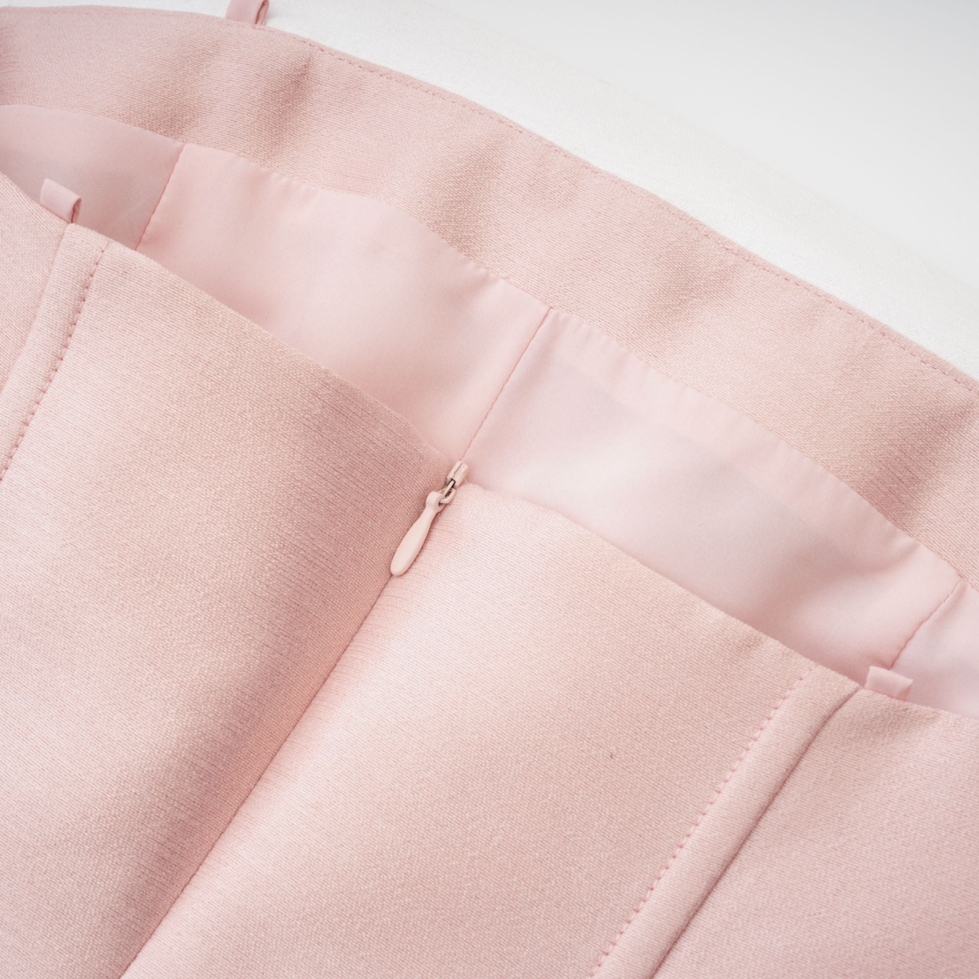 Élodie pink bowknot top & skirt matching set