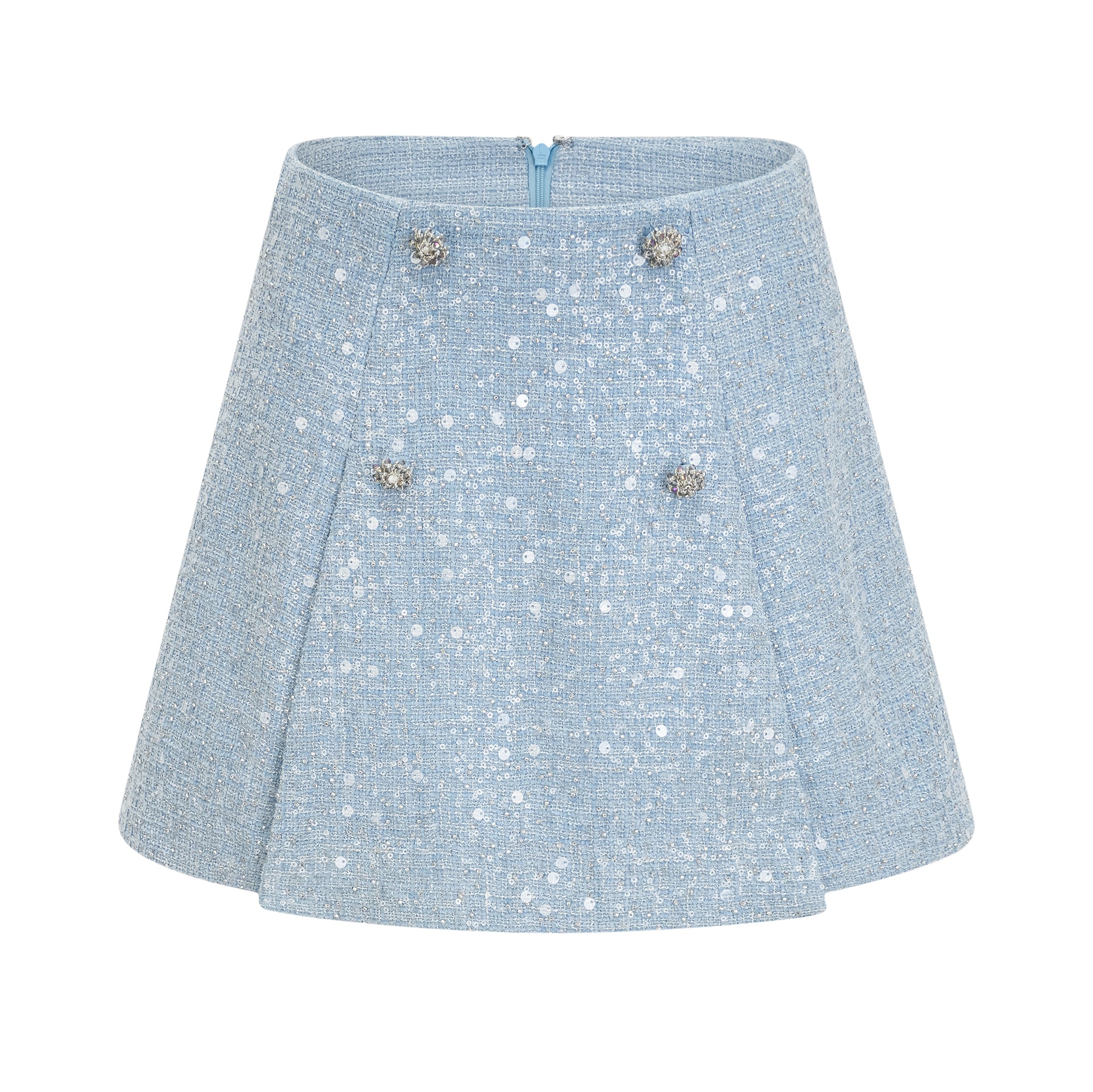 Blanche embellished cropped top & skirt matching set (US Only)