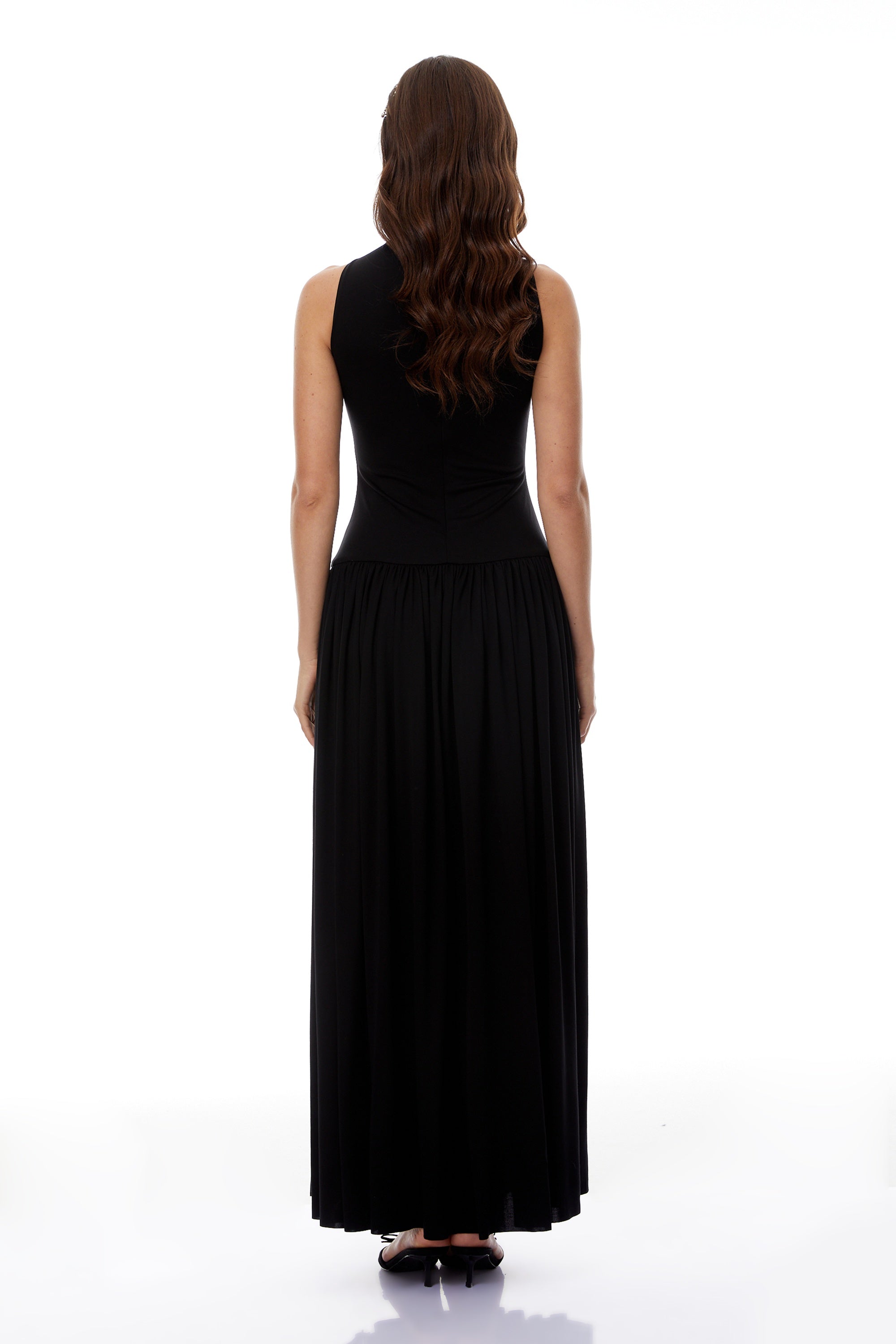 Tomás BlackBlack Halterneck Maxi Dress