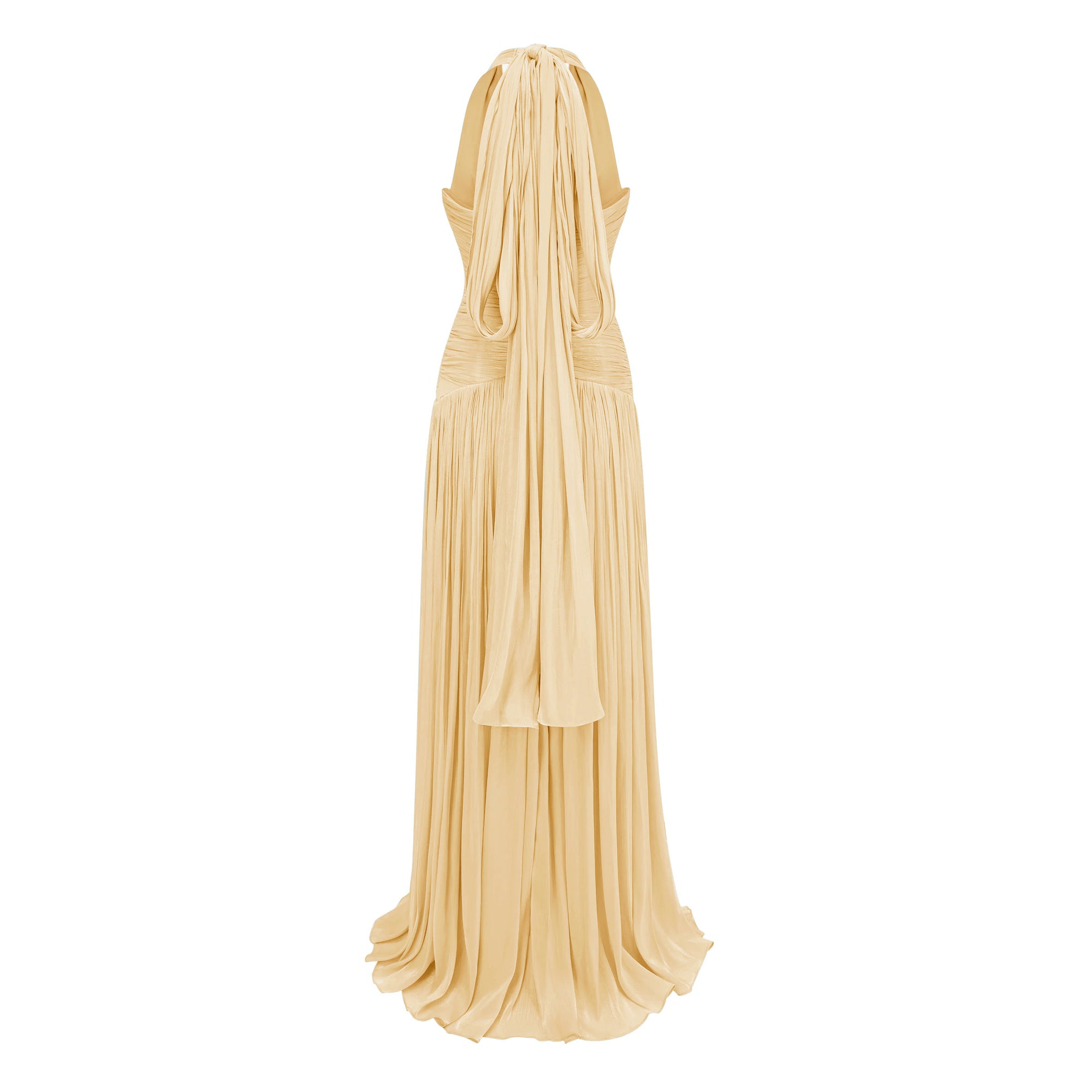 Uranie Yellow Gathered Maxi Dress