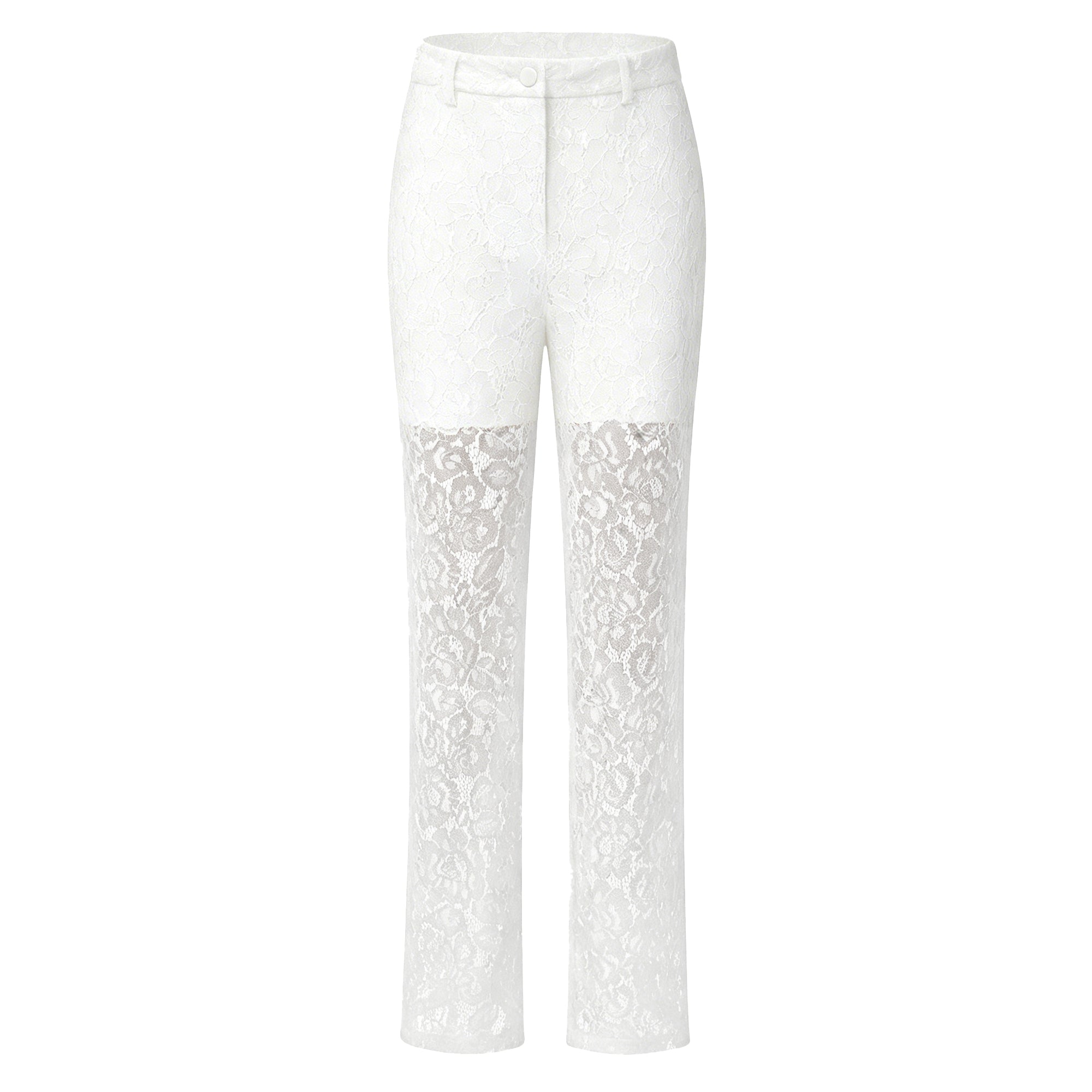 Zoé Sheer Lace Blazer & Trousers Matching Set
