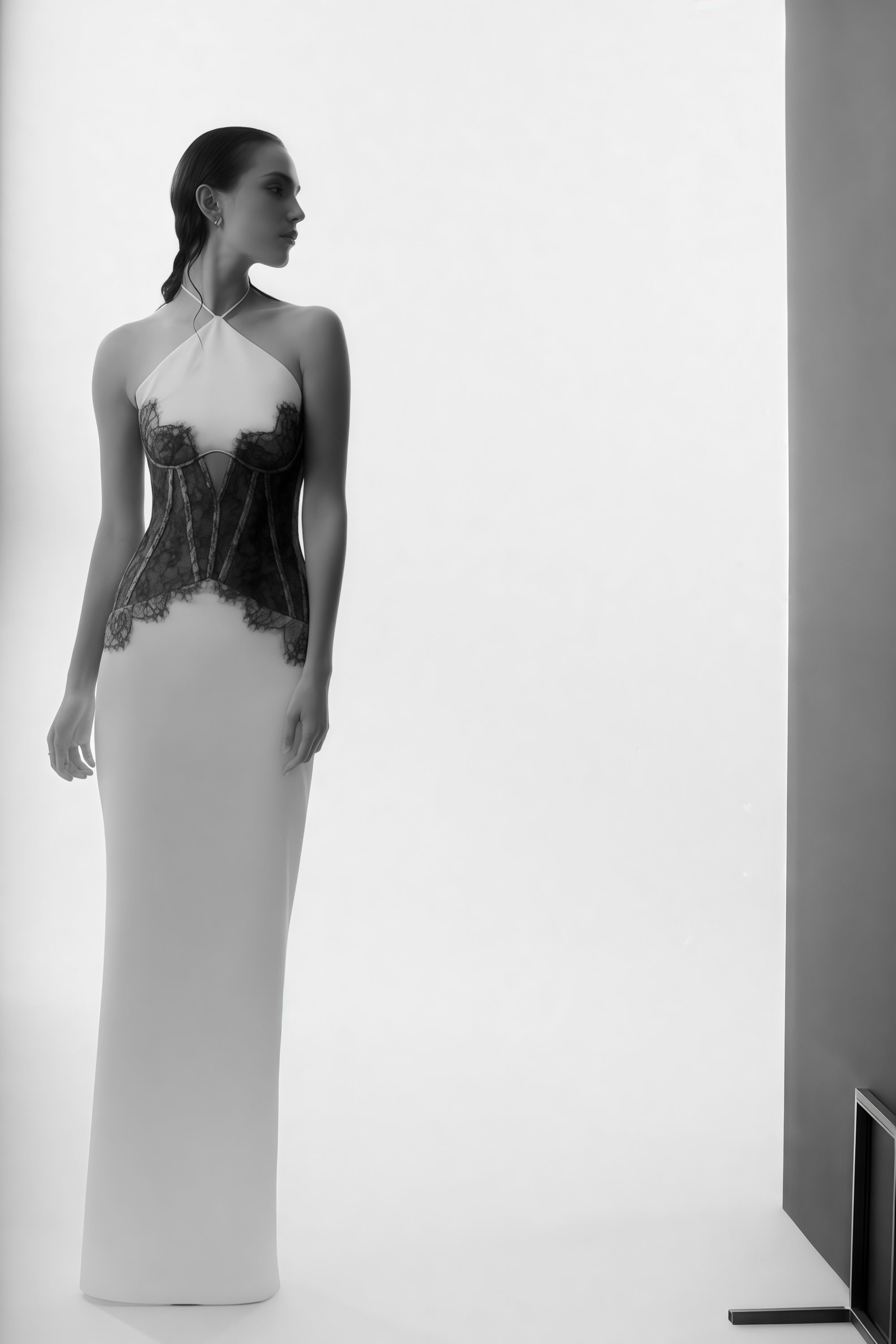 Mirabeau White Cut-out Lace Maxi Dress