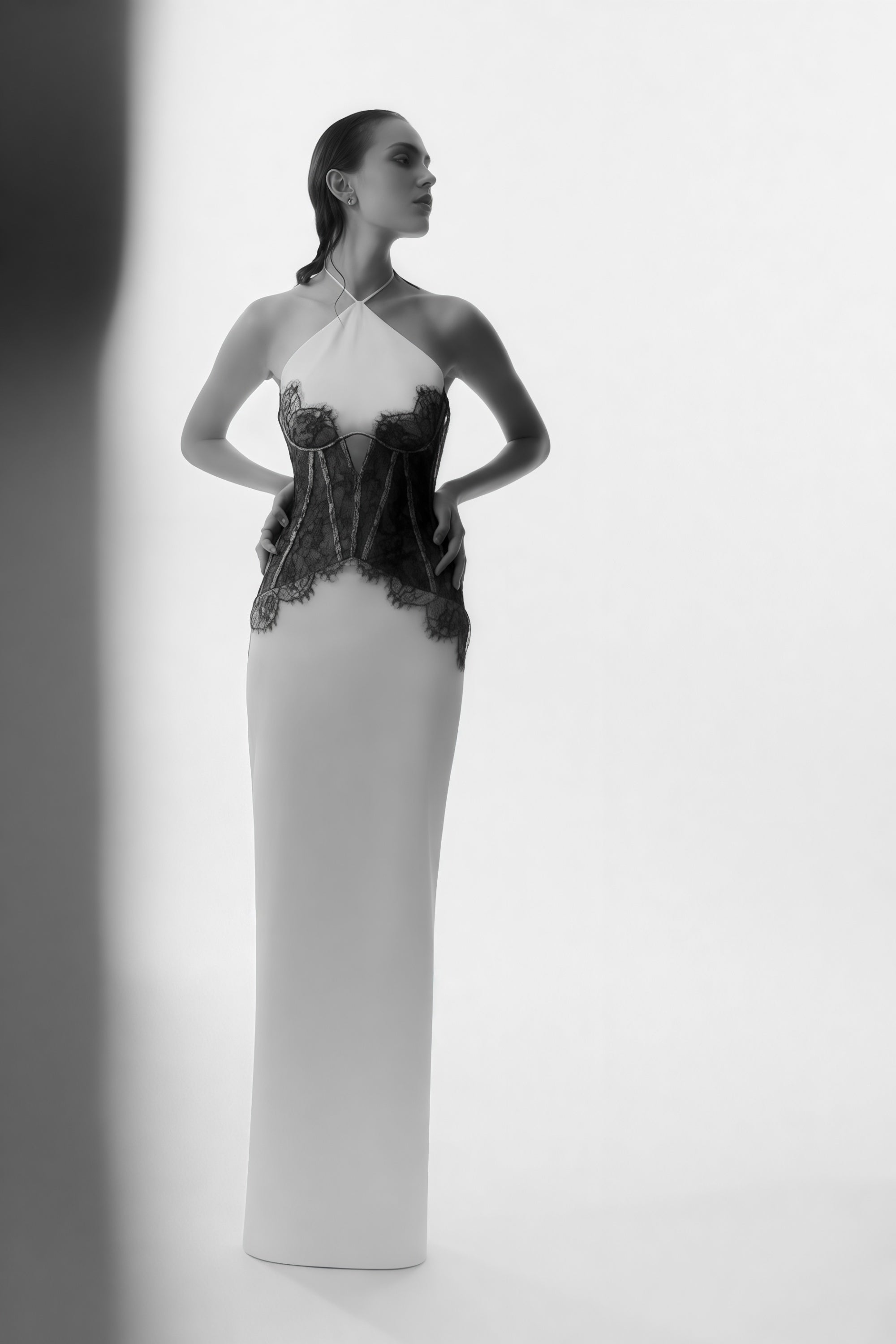 Mirabeau White Cut-out Lace Maxi Dress