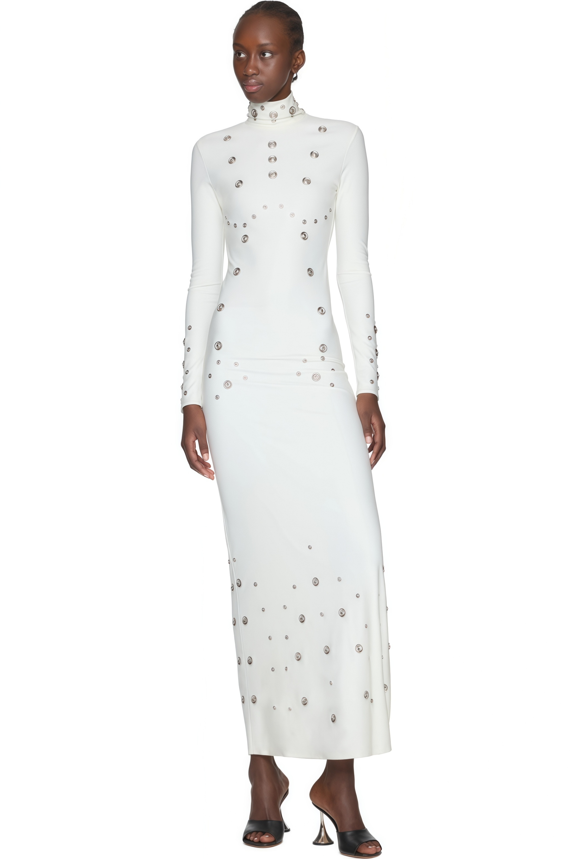 Yasmine High Neck Studded Maxi Dress