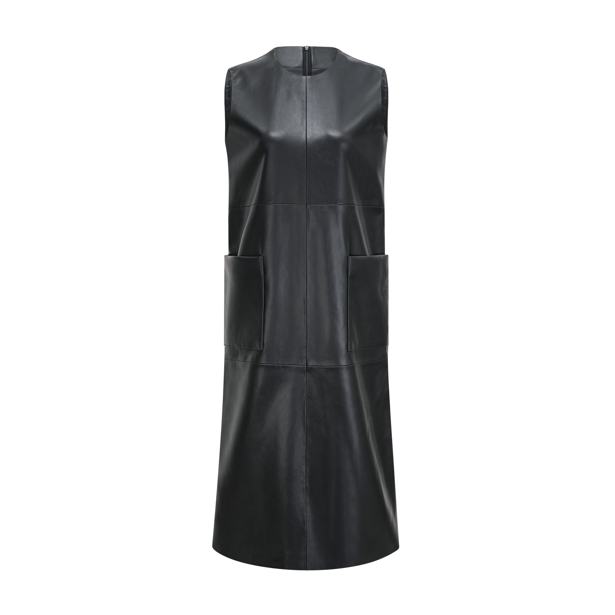 Margot black leather midi dress - Miss Rosier - Women's Online Boutique