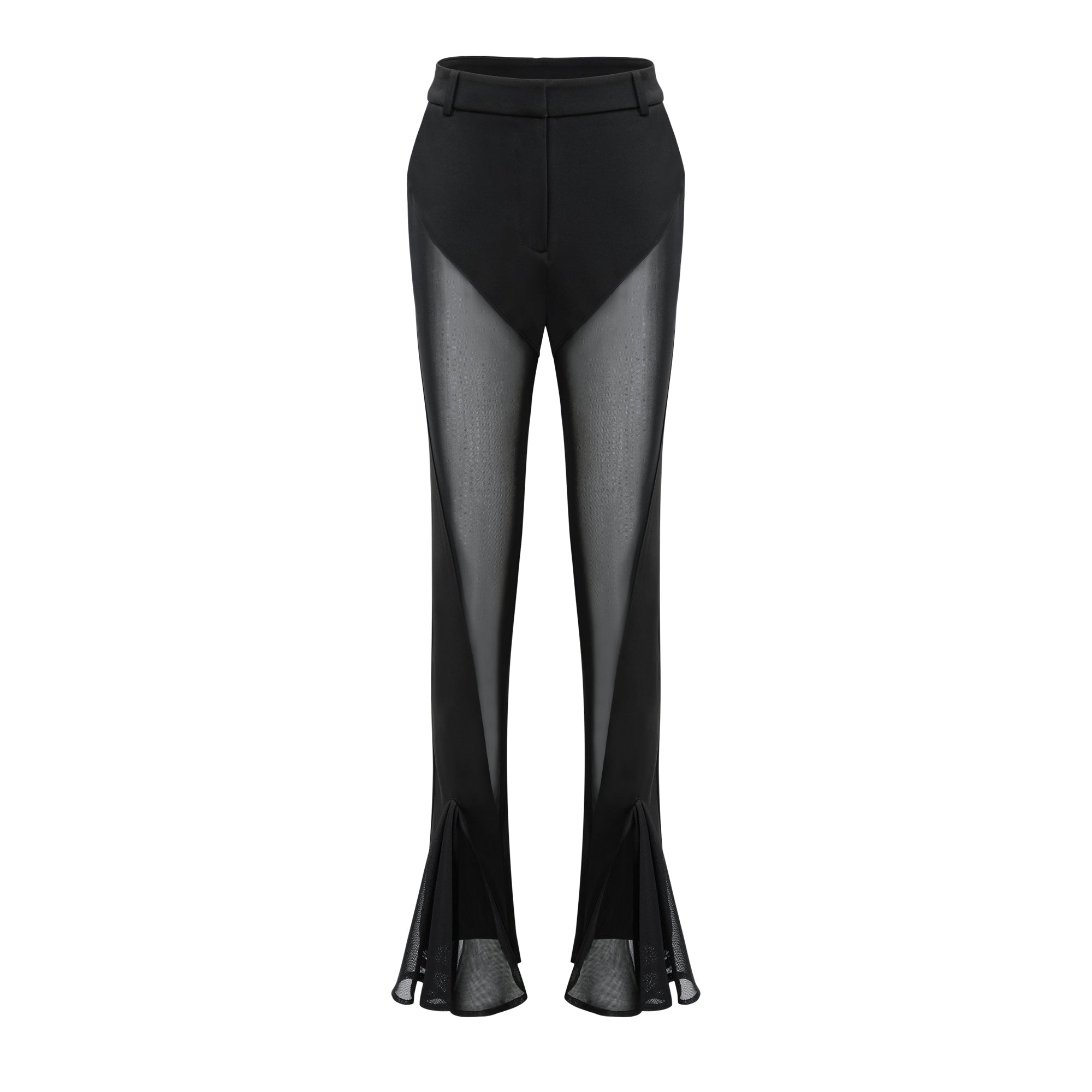 Noémie sheer-panel flared trousers - Miss Rosier - Women's Online Boutique