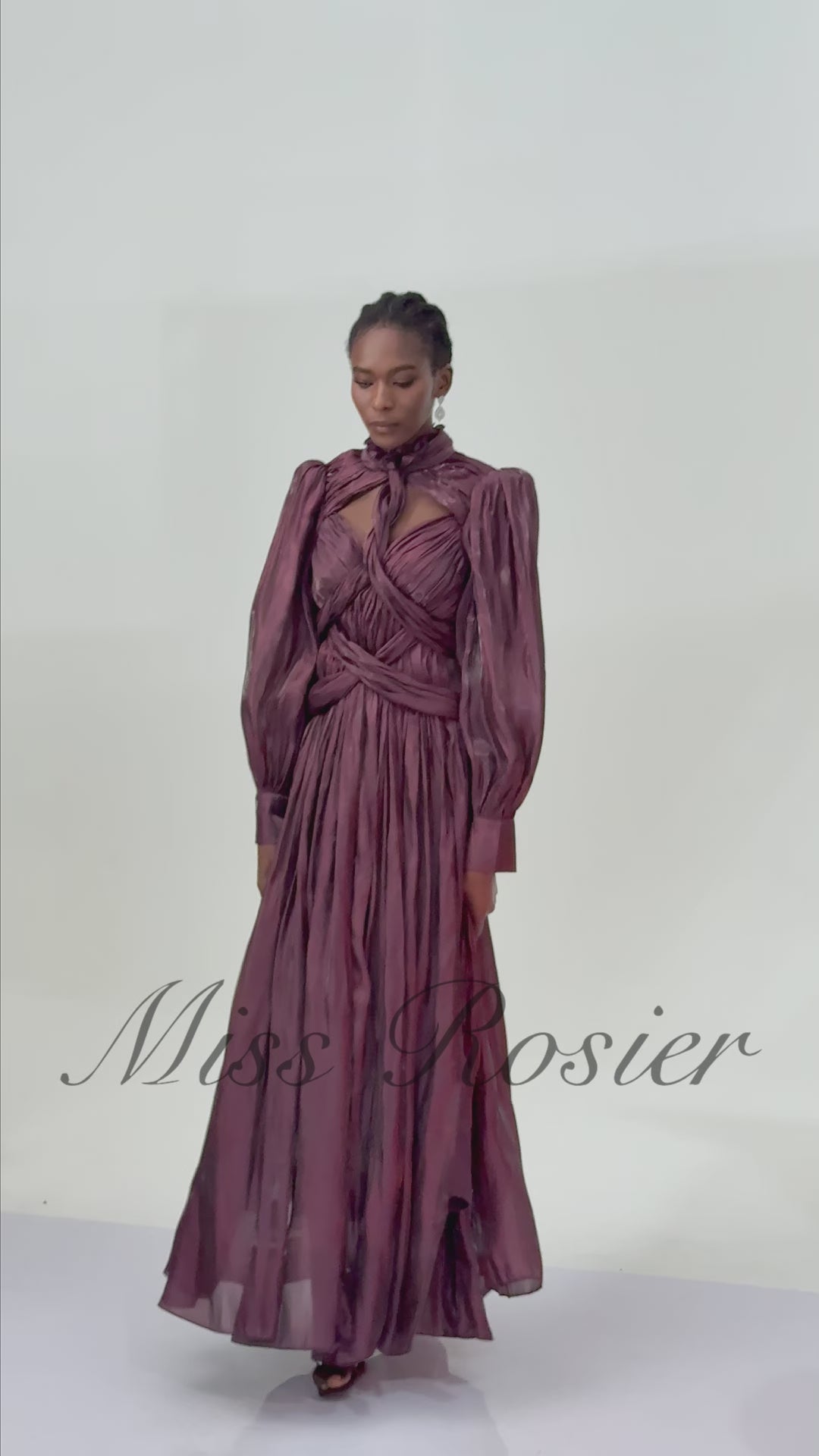 فستان ماكسي ملتوي