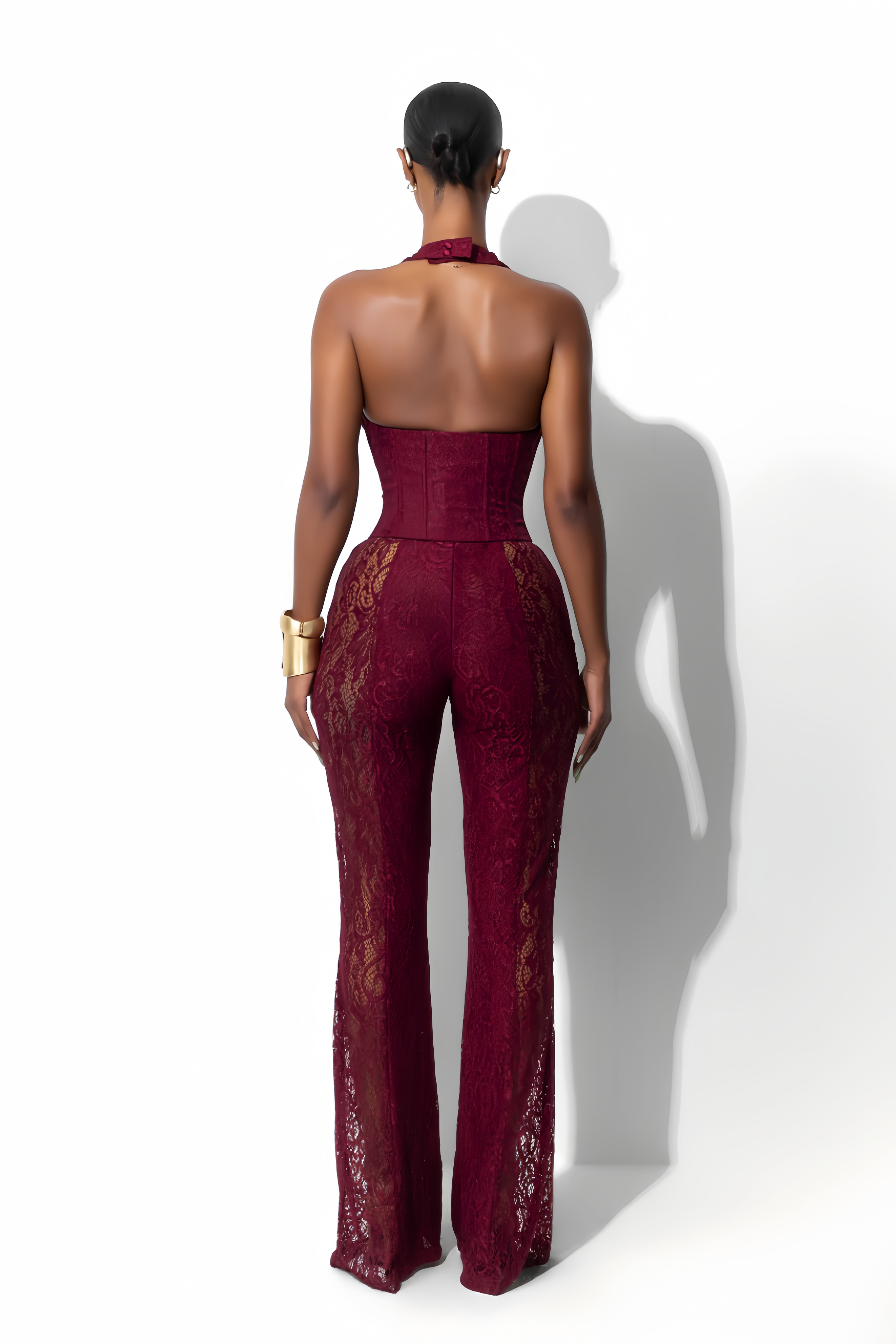 Rosalind Lace Corset Jumpsuit
