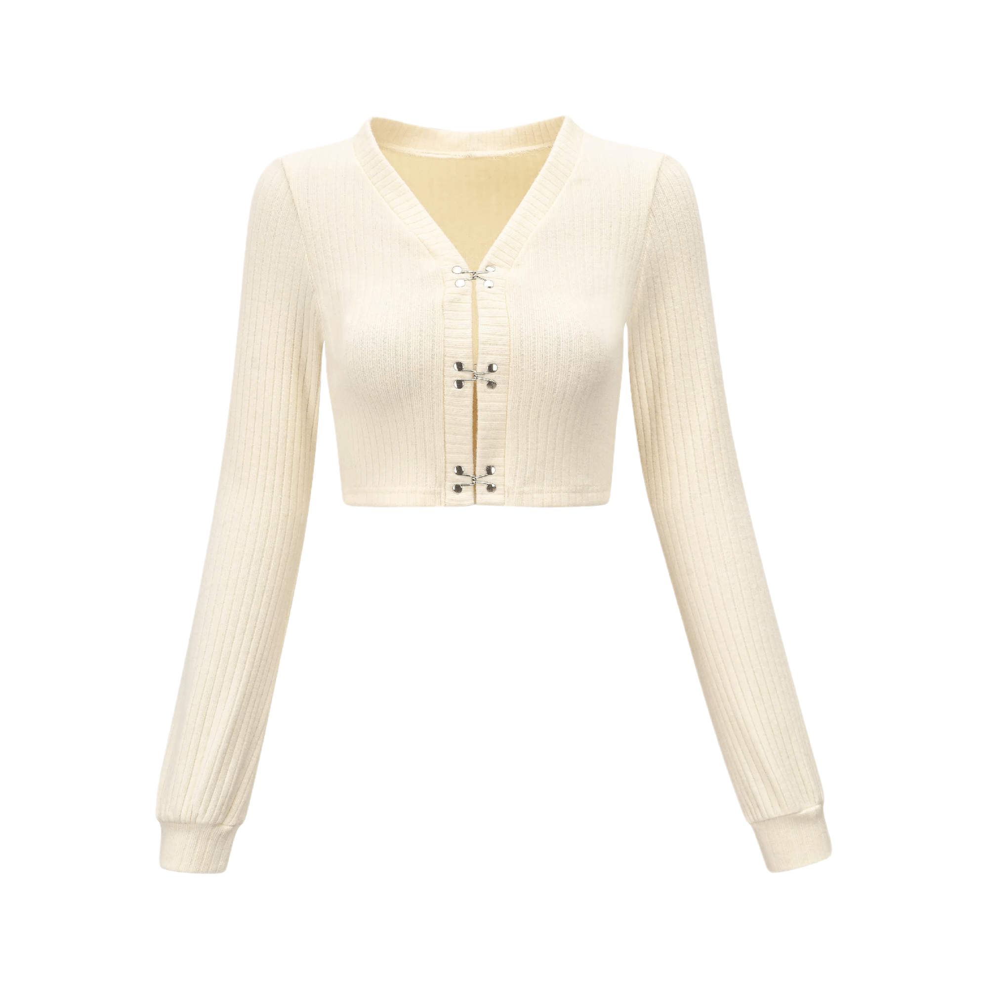 All Night Long-buckle detail cropped cardigan - itsy, it‘z different