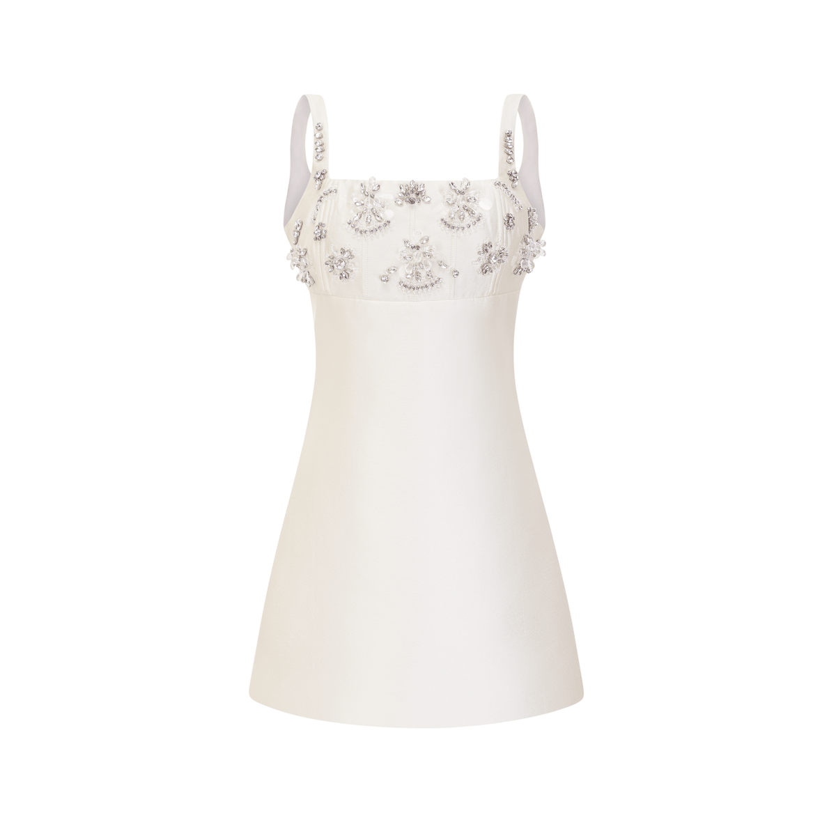 Ardelle Embellished Mini Dress S / White