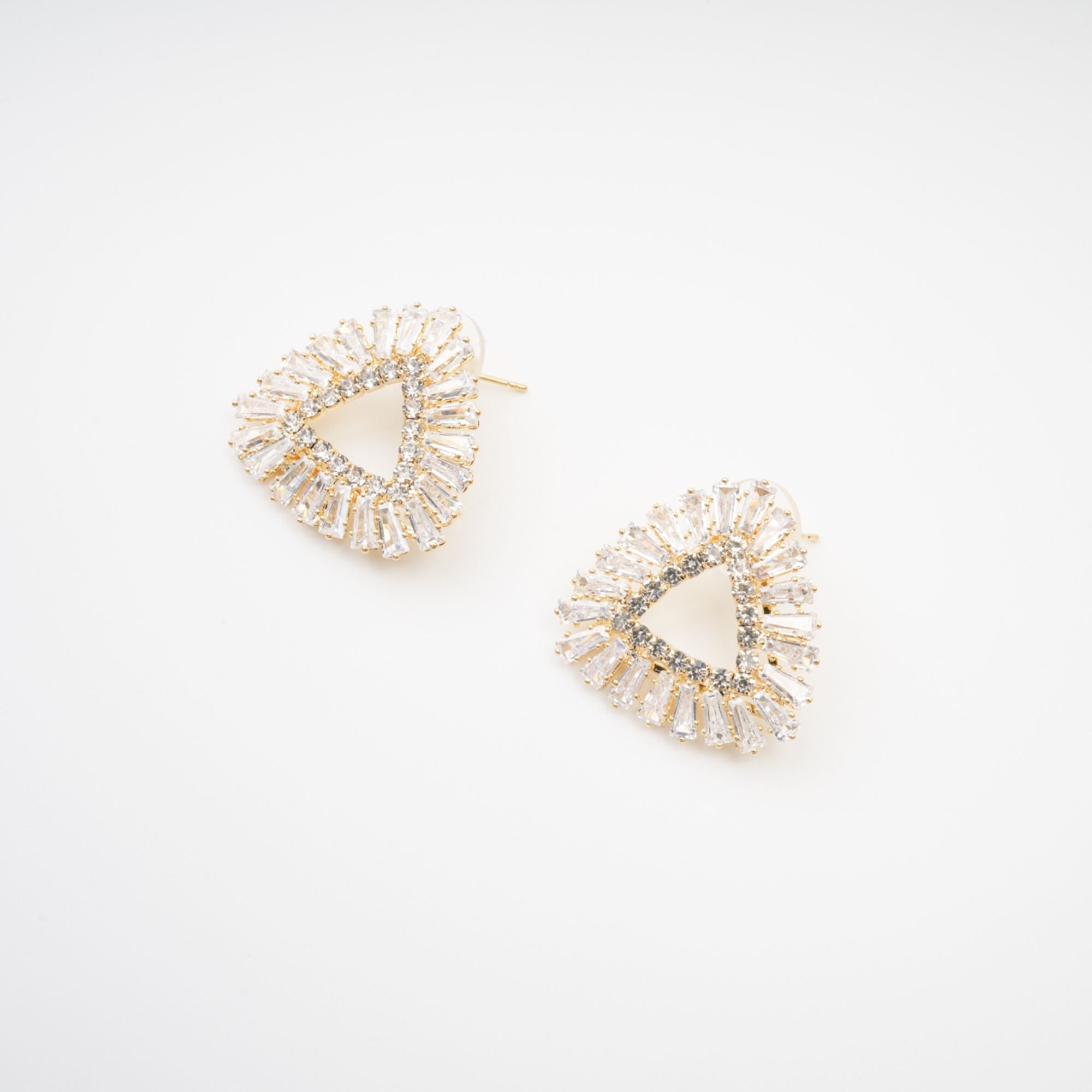 Aurore triangle crystal-embellished earrings - Miss Rosier - Women's Online Boutique