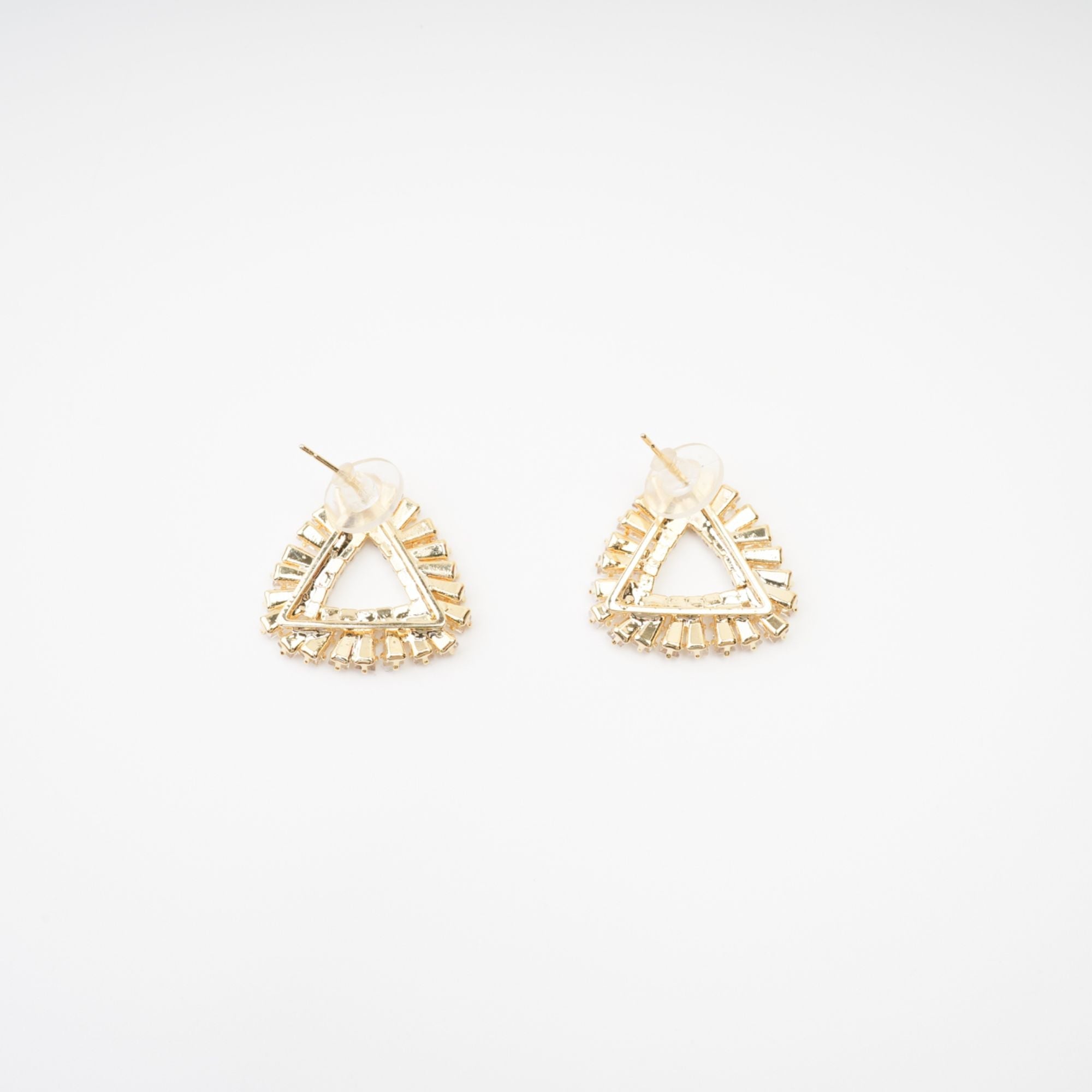 Aurore triangle crystal-embellished earrings - Miss Rosier - Women's Online Boutique