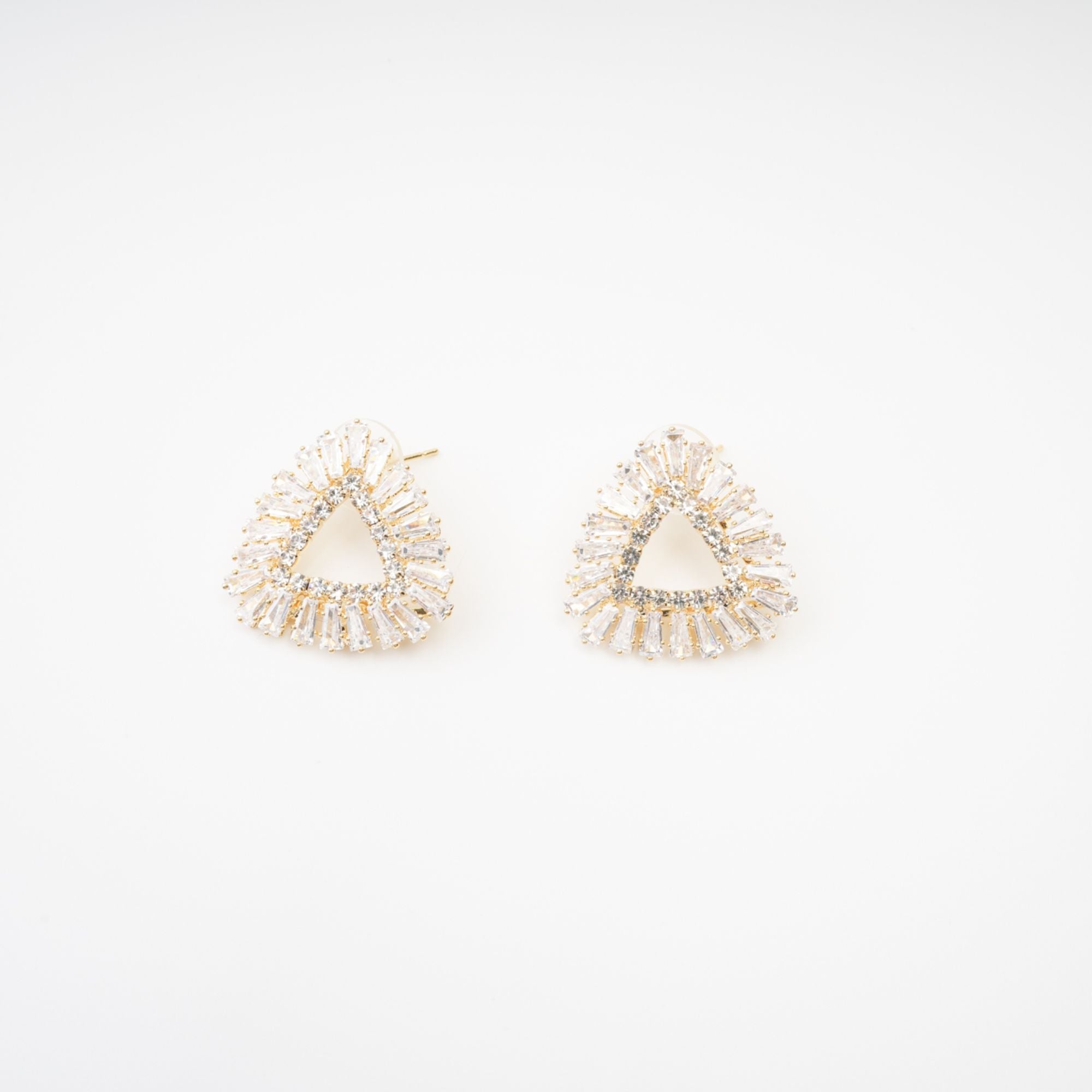 Aurore triangle crystal-embellished earrings - Miss Rosier - Women's Online Boutique