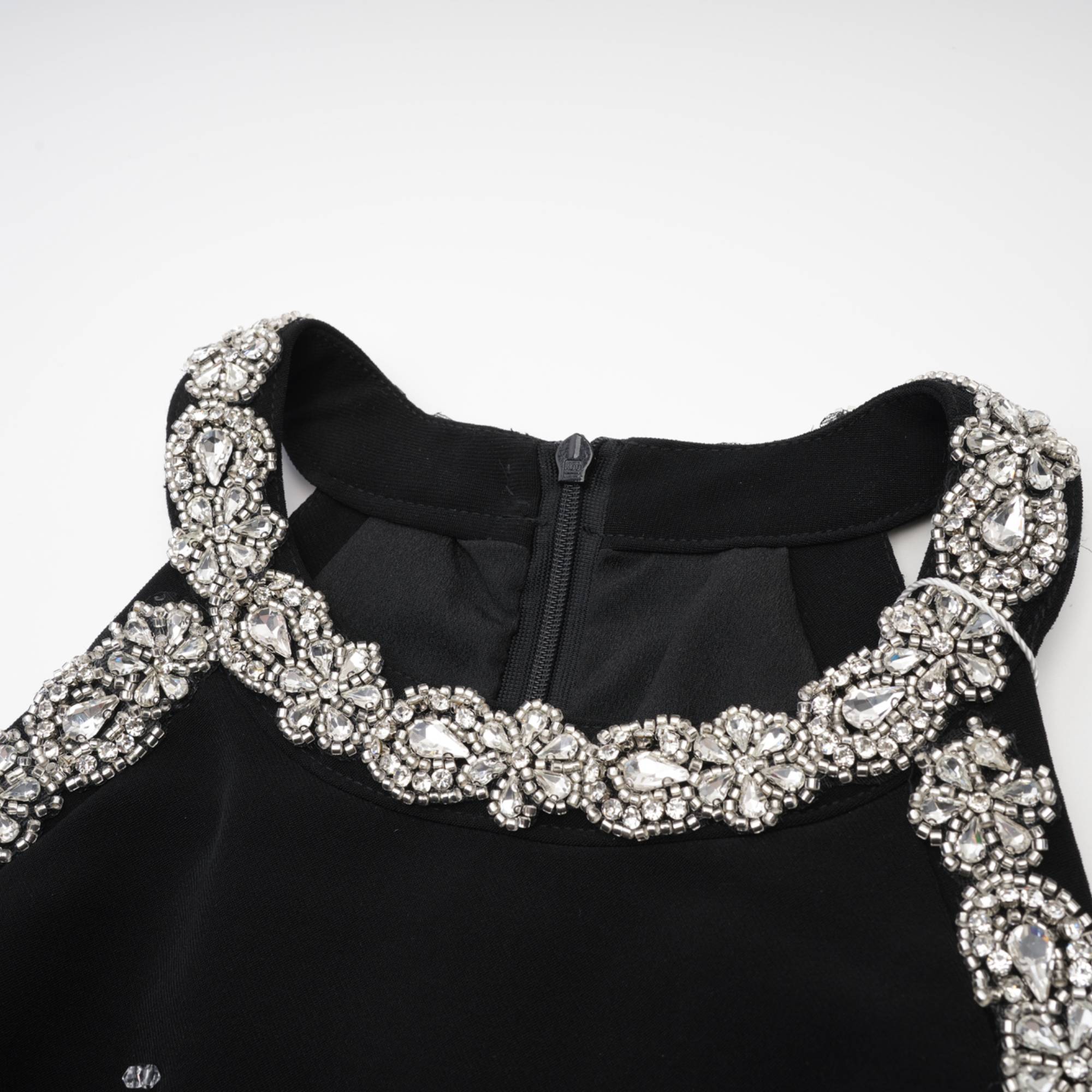 Babette crystal-embellished black mini dress - Miss Rosier - Women's Online Boutique