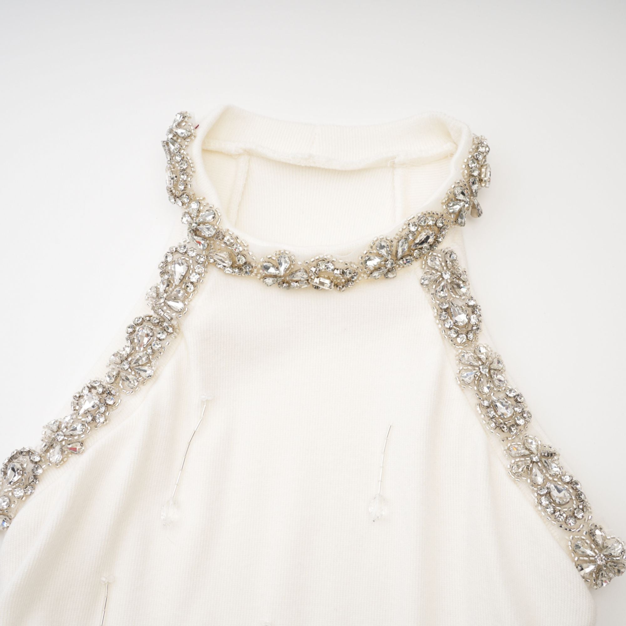 Babette crystal-embellished white mini dress - Miss Rosier - Women's Online Boutique