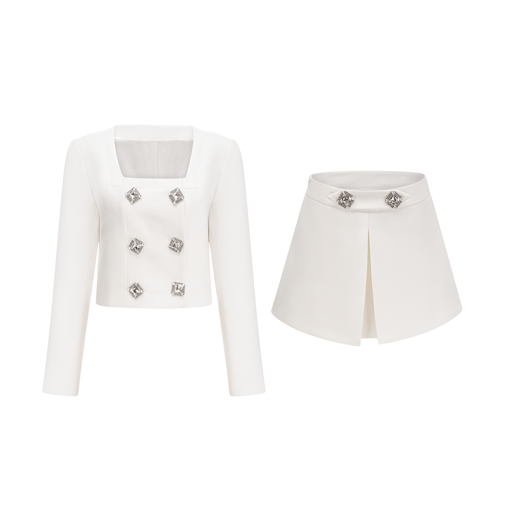 Belphoebe cropped jacket & skirt matching set - Miss Rosier - Women's Online Boutique