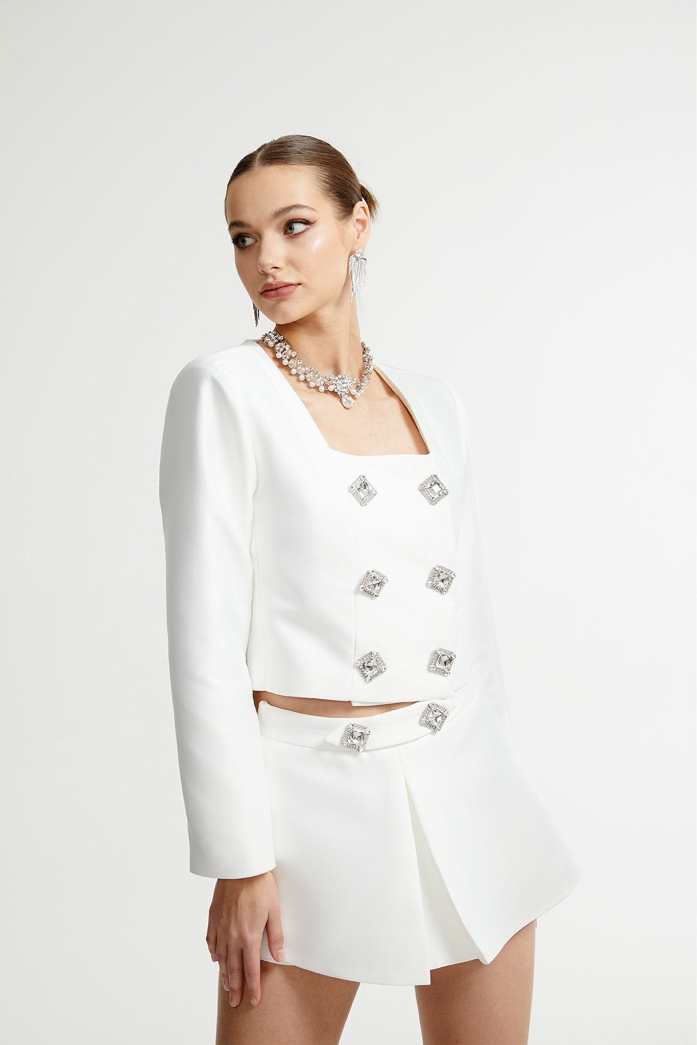 Belphoebe cropped jacket & skirt matching set - Miss Rosier - Women's Online Boutique