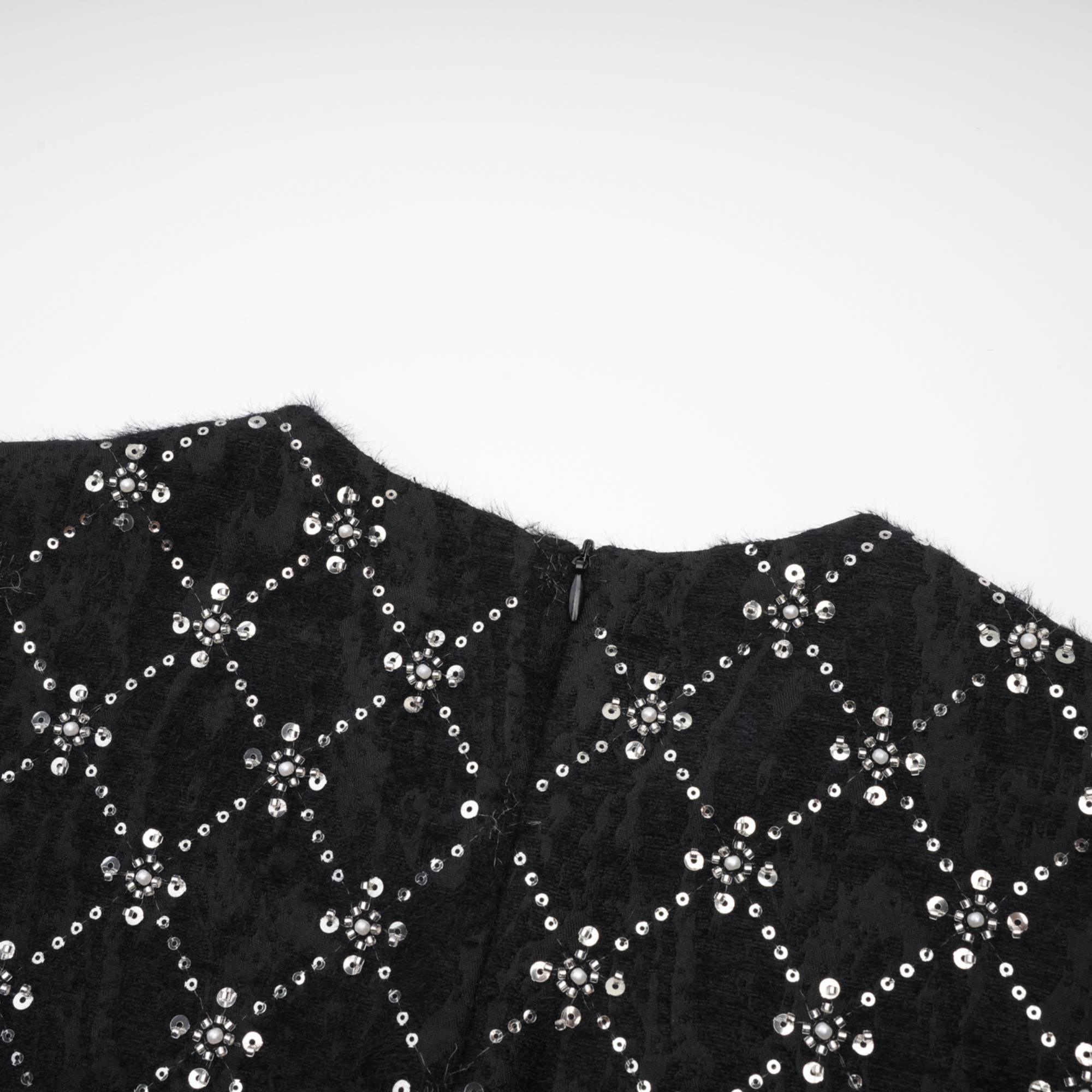 Bijoux crystal-embellished black mini dress - Miss Rosier - Women's Online Boutique