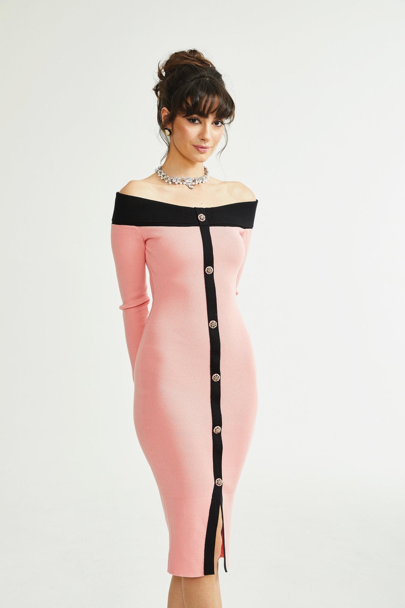 Carine pink midi dress - Miss Rosier - Women's Online Boutique