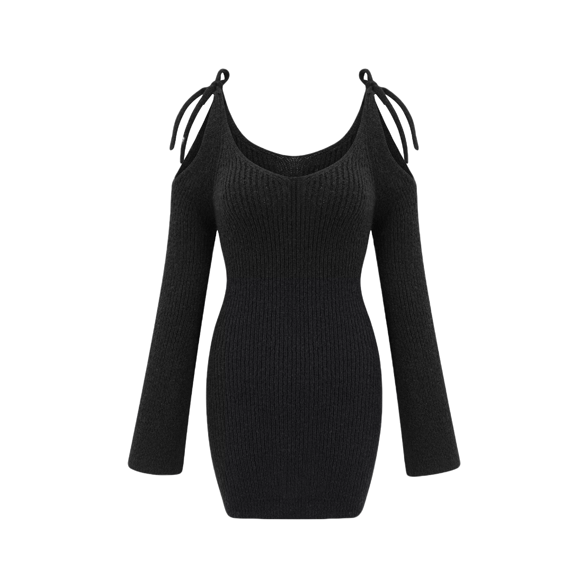 Chandelier-missing-part knitted mini dress - itsy, it‘s different