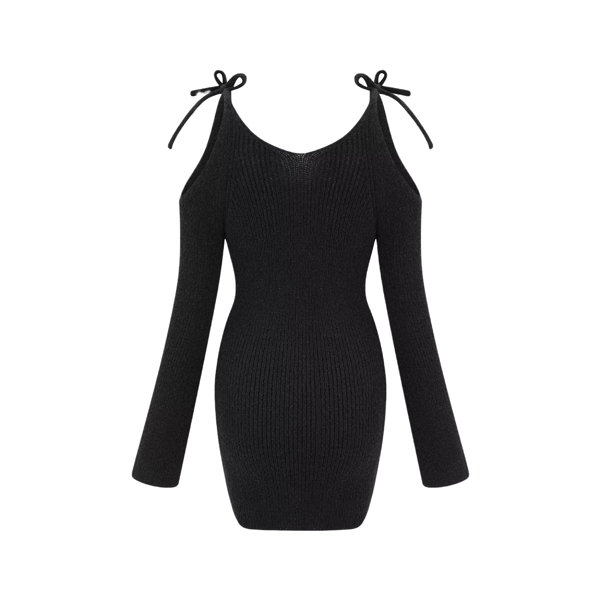 Chandelier-missing-part knitted mini dress - itsy, it‘s different