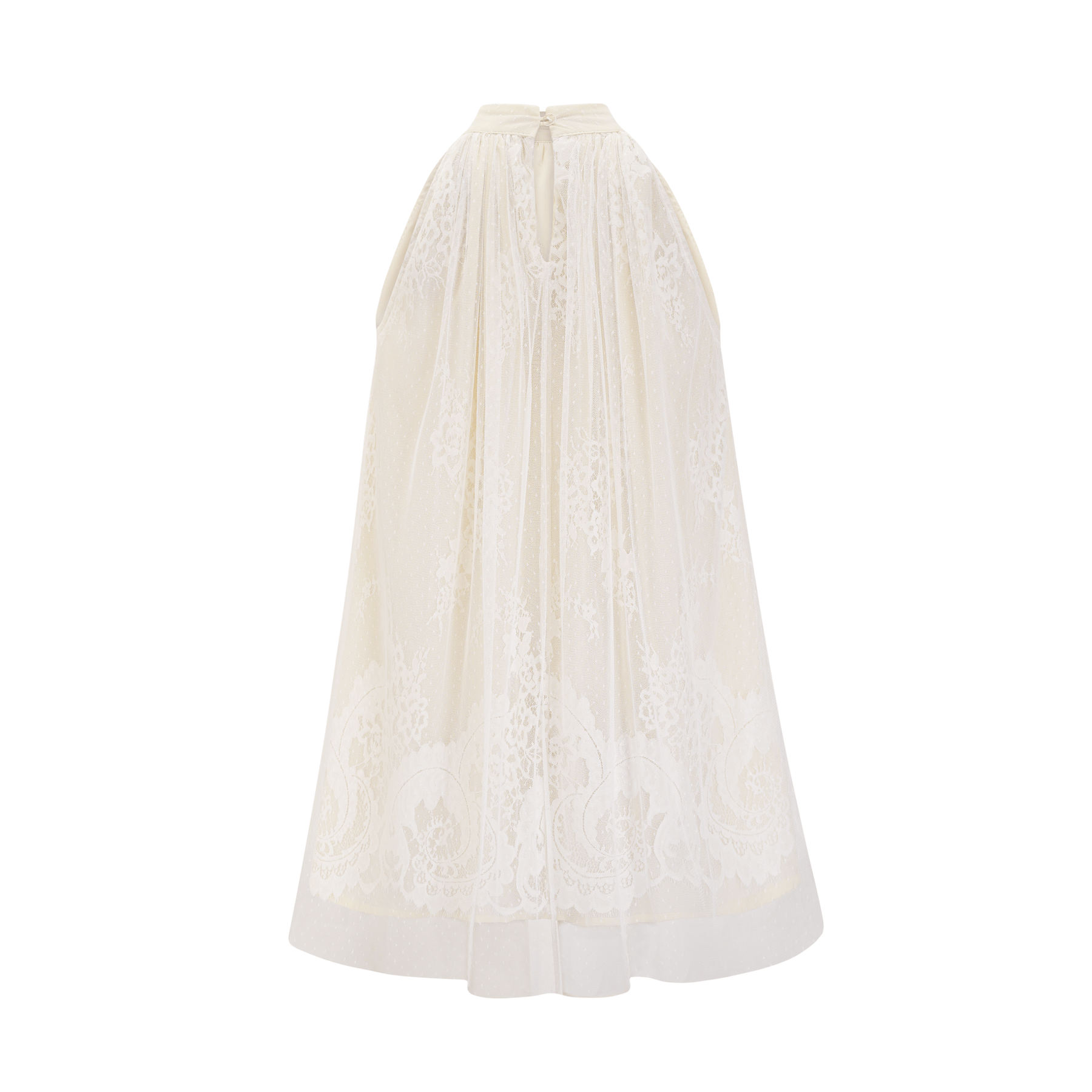 Chantara bridal white mini dress