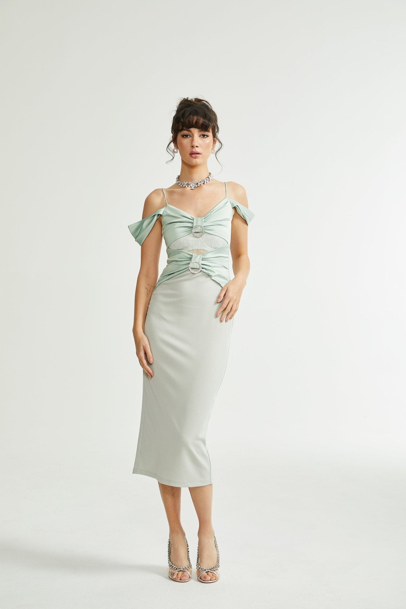 Charline green midi dress - Miss Rosier - Women's Online Boutique