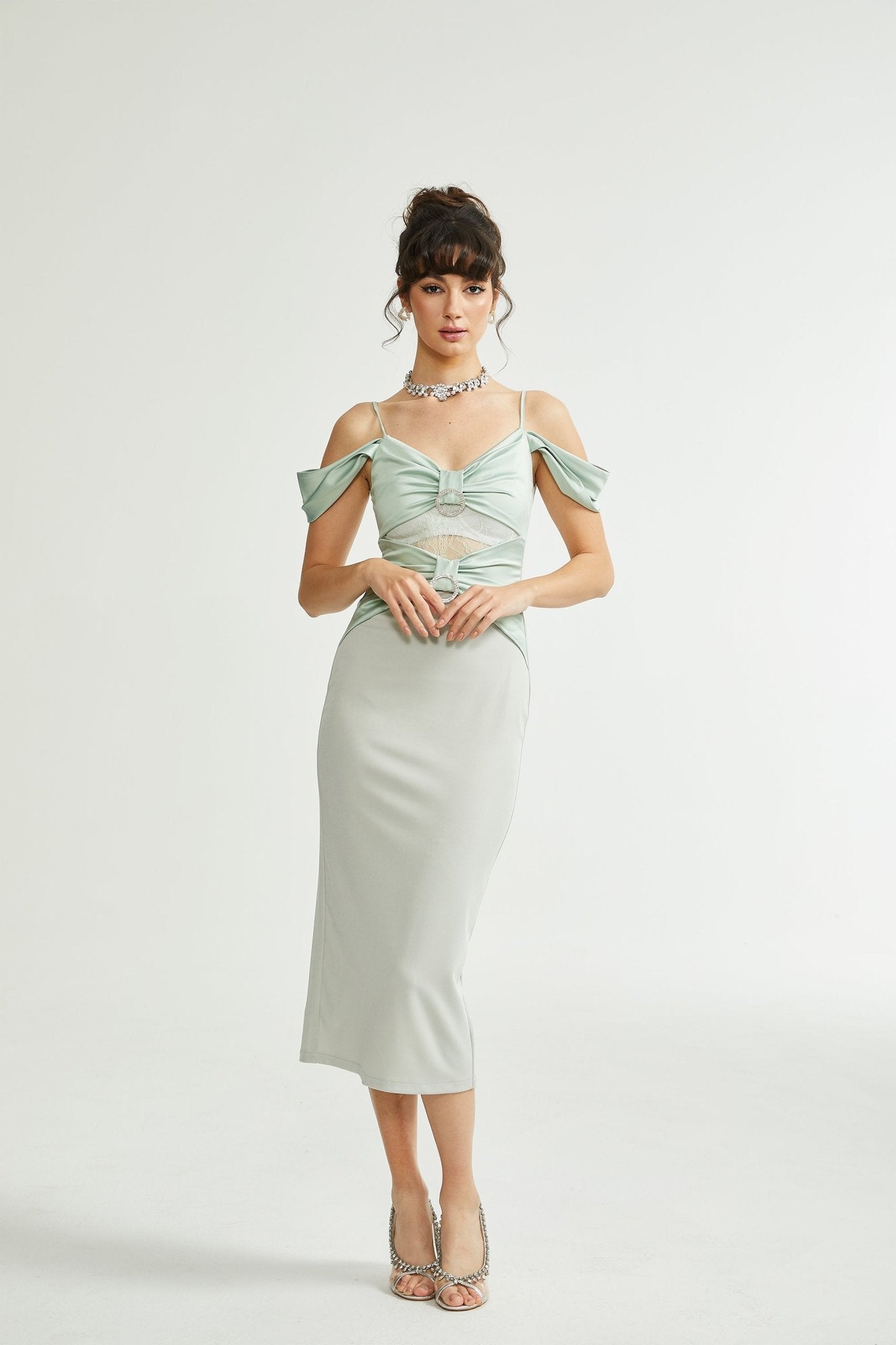 Charline green midi dress - Miss Rosier - Women's Online Boutique