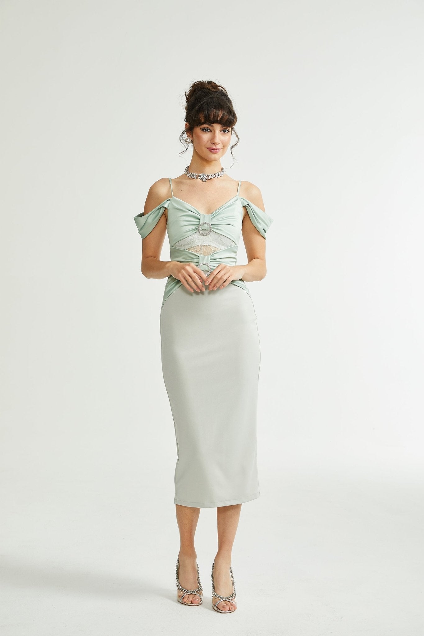 Charline green midi dress - Miss Rosier - Women's Online Boutique